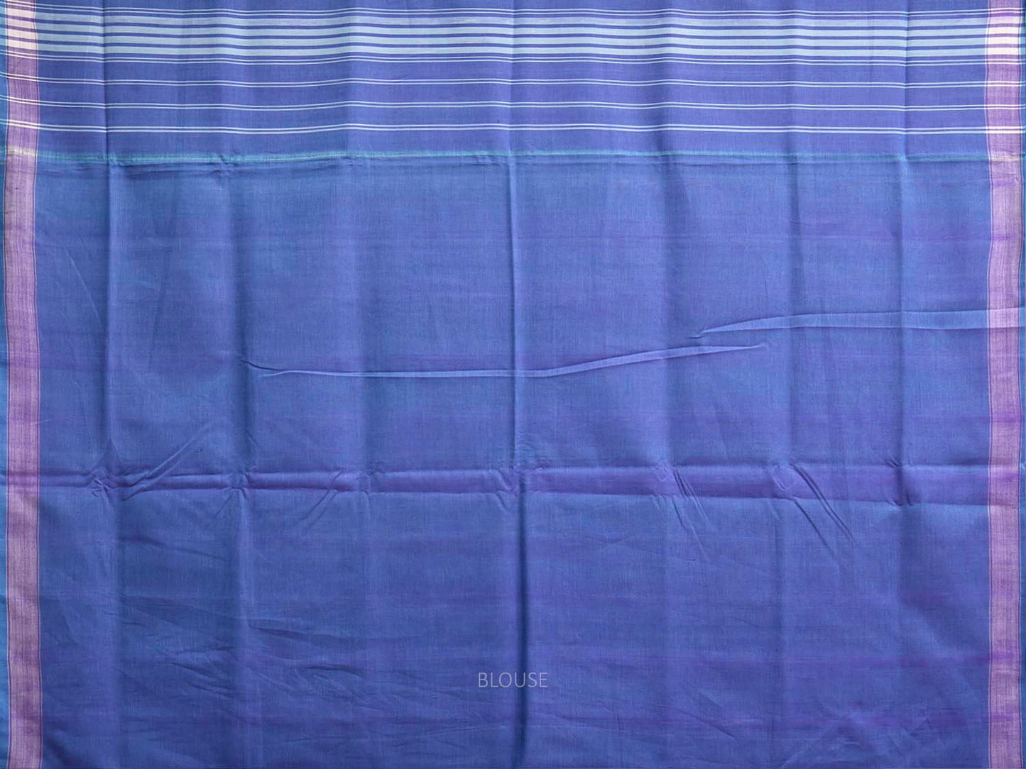 Blue Ikat Cotton Handloom Saree with Grill All Over Design i0998