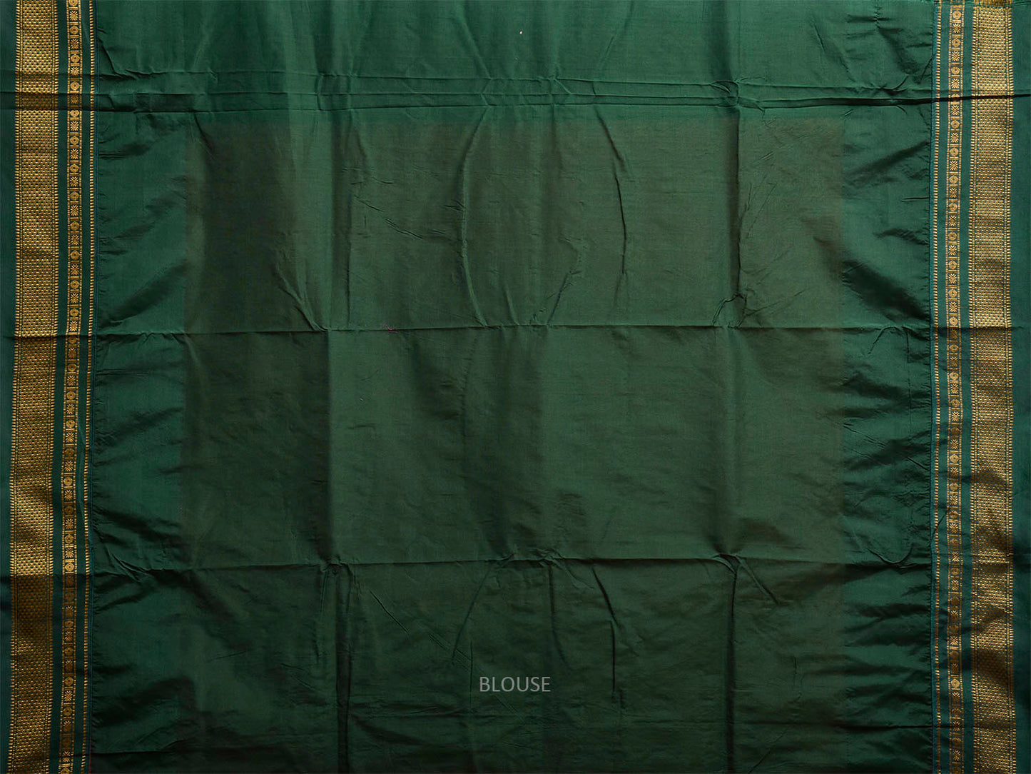 Maroon and Green ilkal Viscose Saree with Big Checks and Temple Border Design il0095