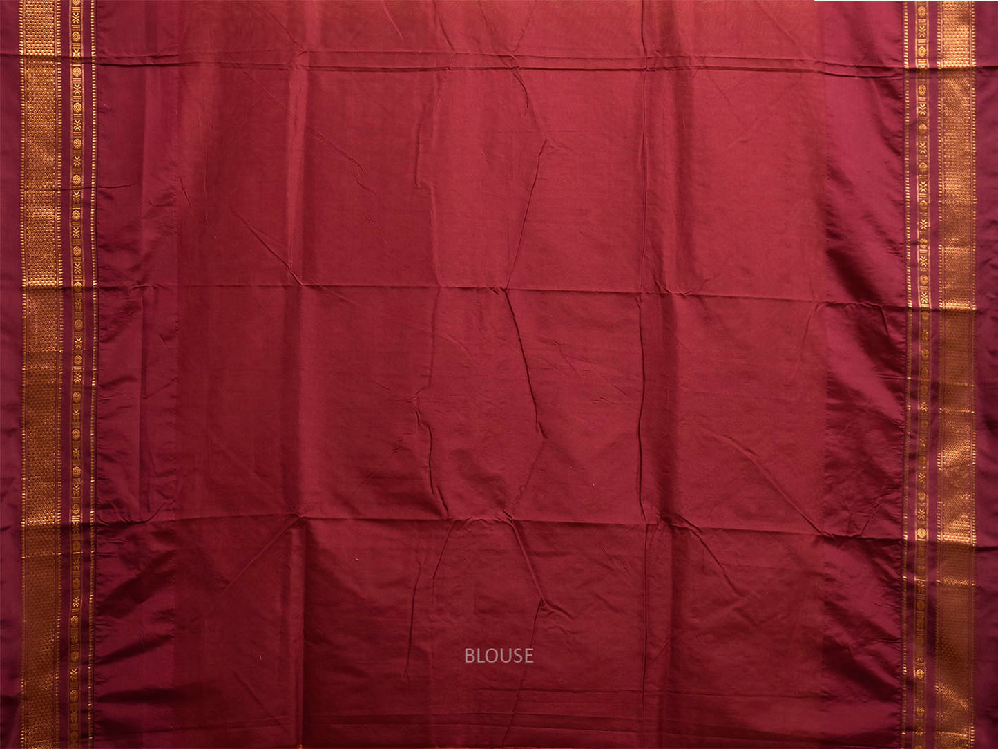 Dark Fawn and Brown ilkal Viscose Saree with Big Temple Border and Checks Design il0104