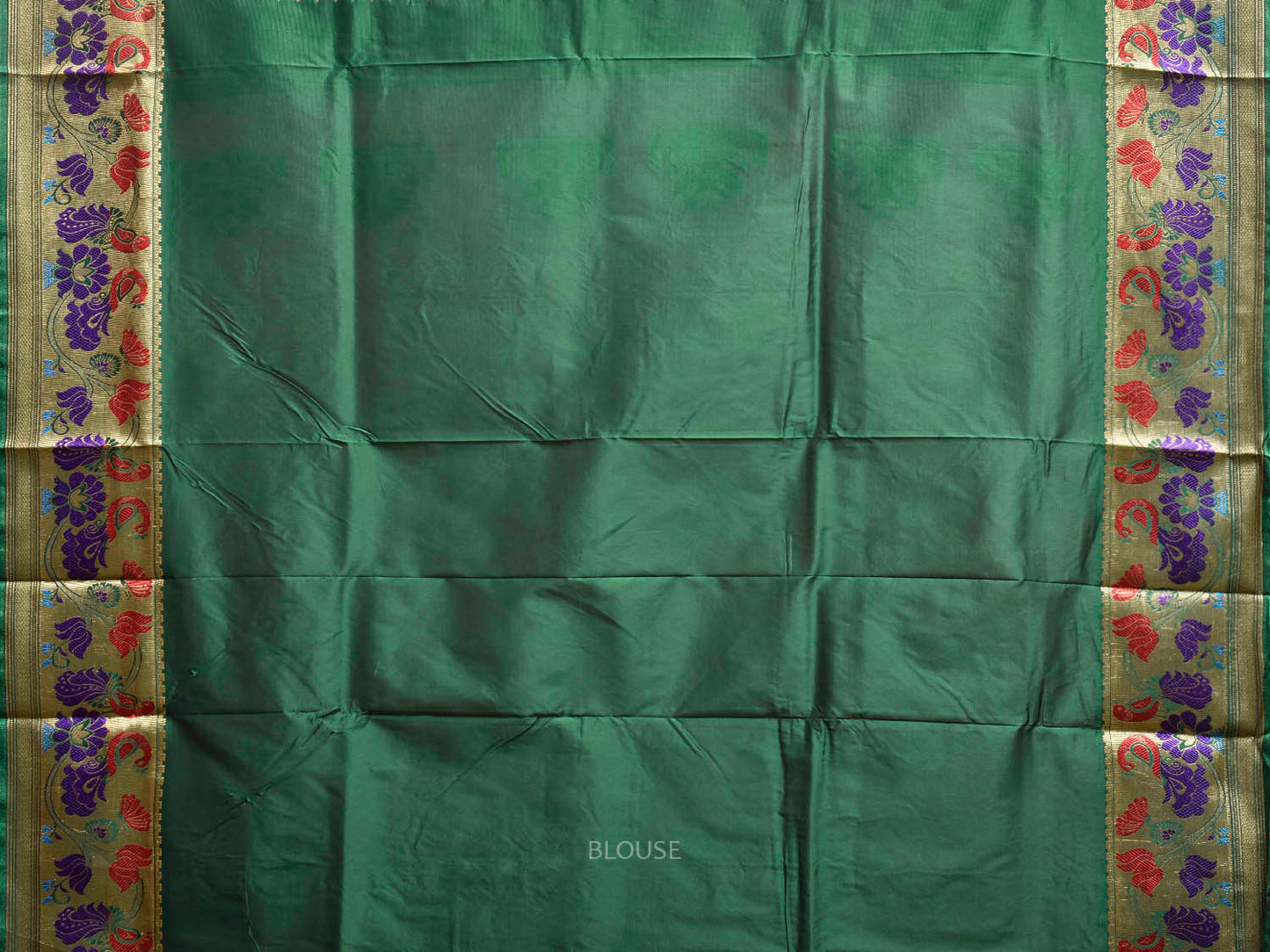 Orange and Green Jacquard Paithani Viscose Saree with Peacocks Pallu and Border Design jp0074