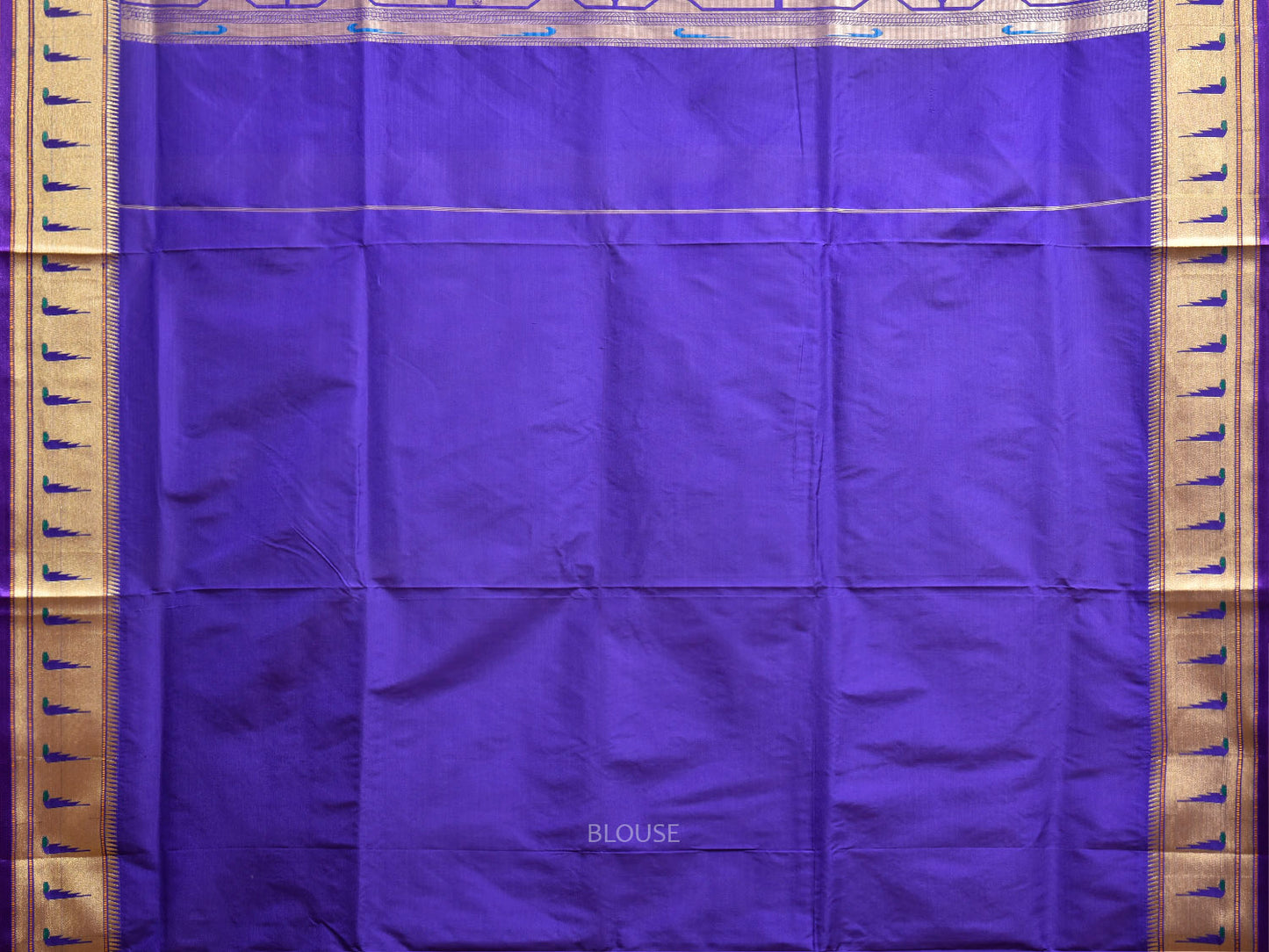 Light Green and Dark Blue Jacquard Paithani Viscose Saree with Peacocks Pallu and Muniya Border Design jp0087