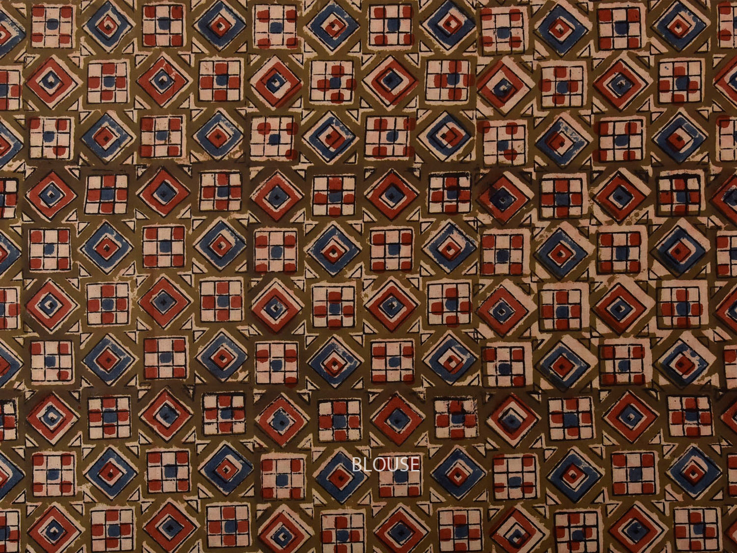Rust and Orange Kanchipuram Cotton Plain Saree with Strips Pallu Design and Kalamkari Blouse k1007