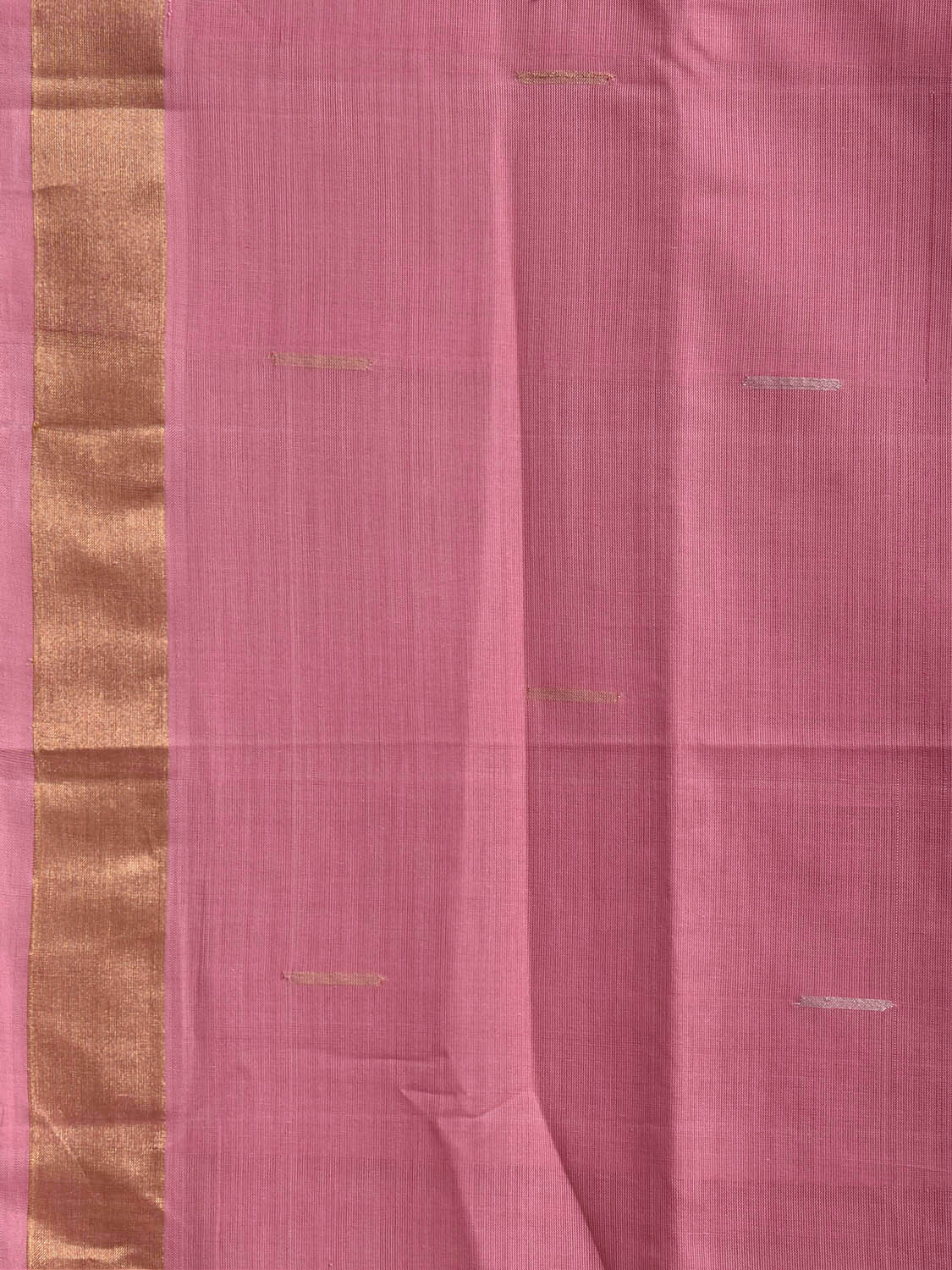 Pink Khadi Cotton Handloom Saree with Body Buta And Zari Pallu Design No Blouse kh0749