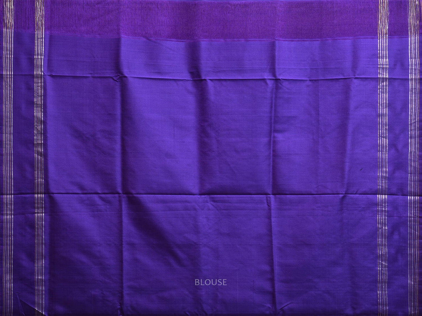 Lavender and Dark Blue Uppada Silk Handloom Saree with Big Checks Design u2366