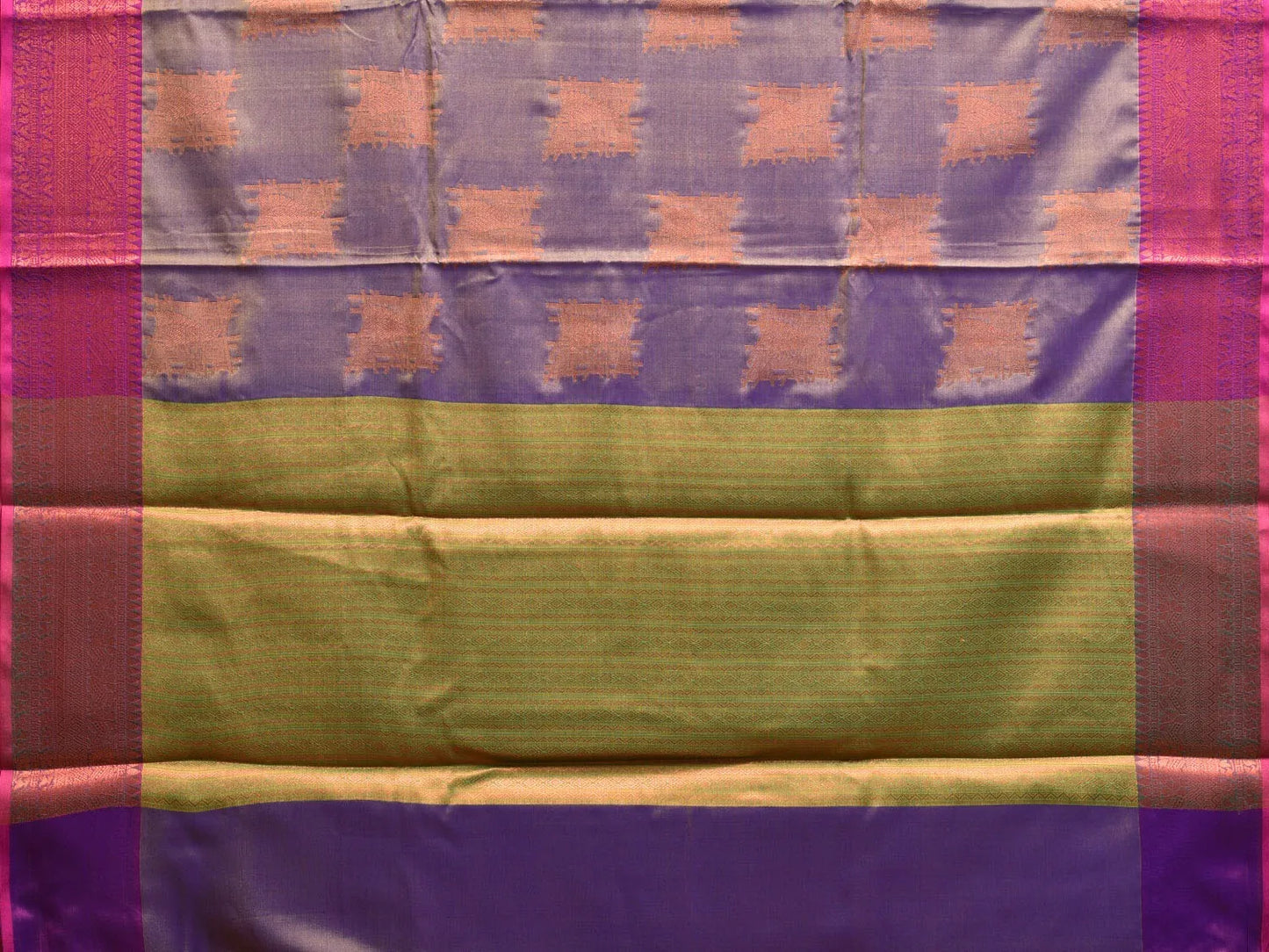 Lavender and Pink Katan Silk Saree with Border and Body Butta Design b0147ds