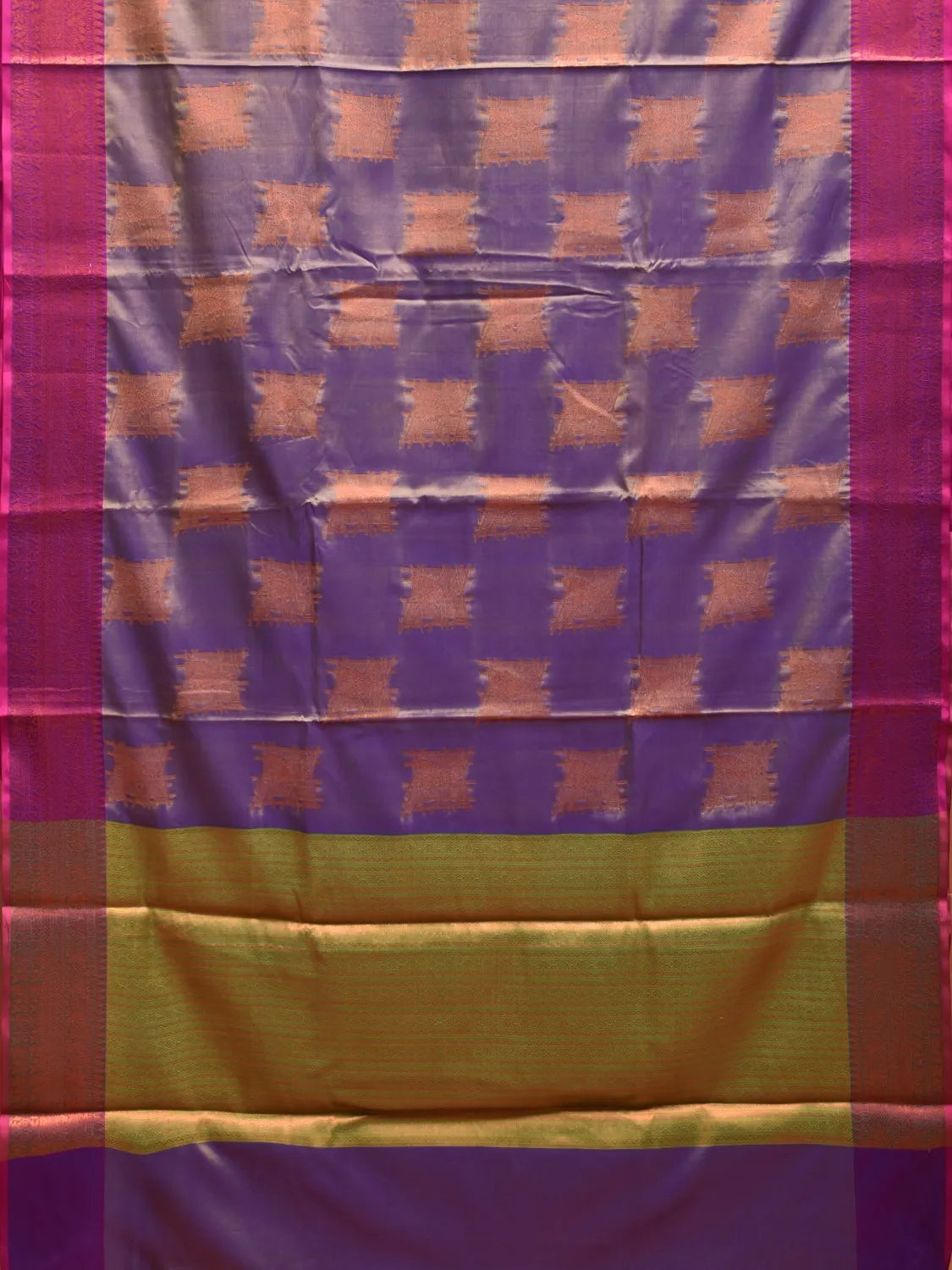 Lavender and Pink Katan Silk Saree with Border and Body Butta Design b0147ds