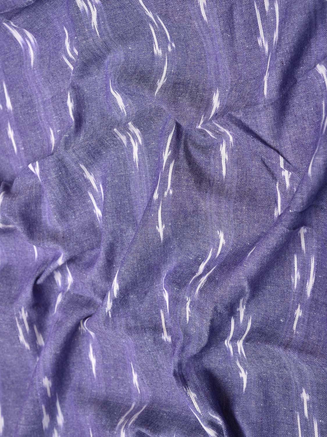 Lavender Ikat Cotton Handloom 2.5mts Fabric with All Over Buta Design f0265