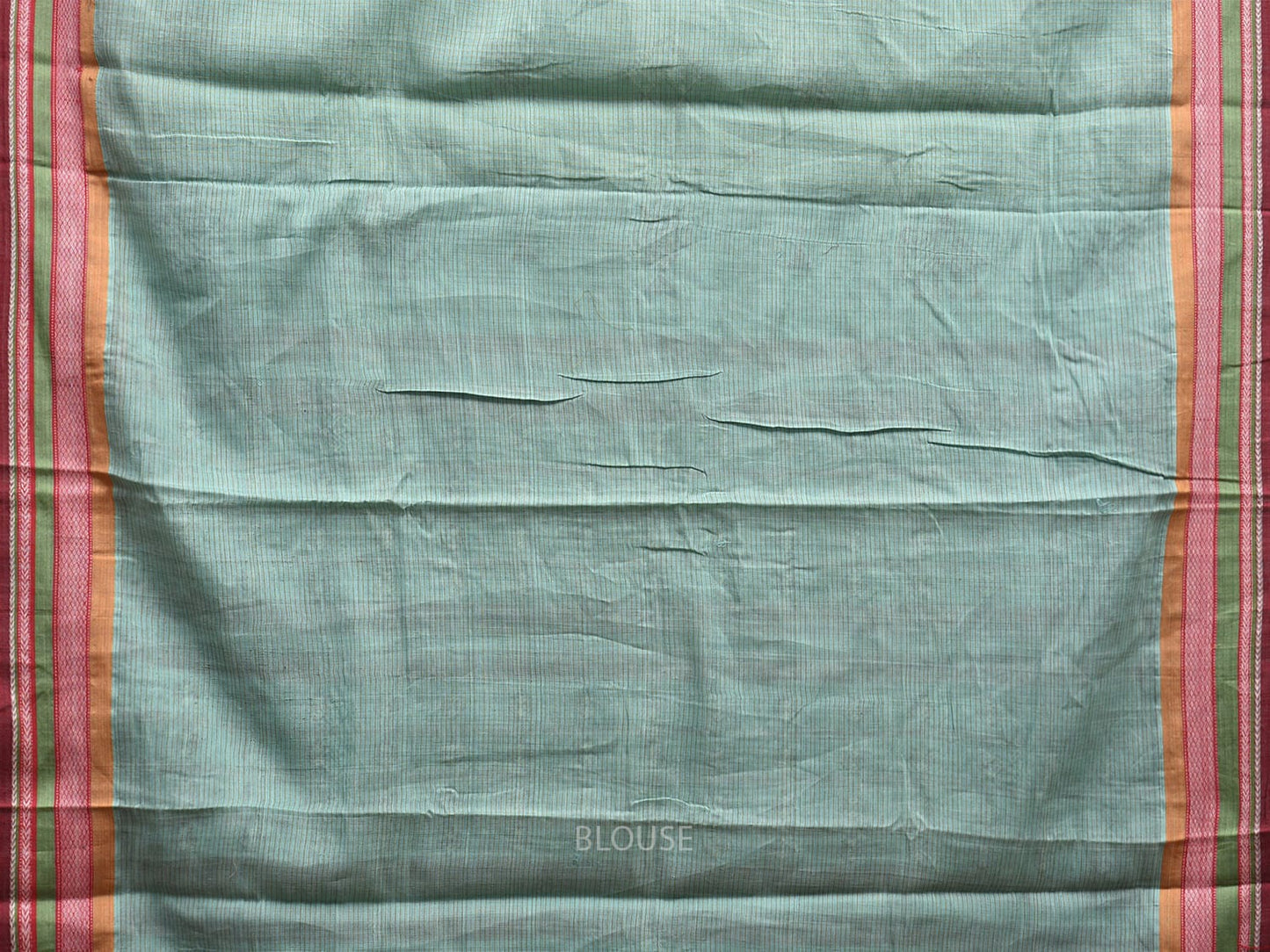 Light Blue Narayanpet Cotton Handloom Saree with Kasuti Work Design o0582