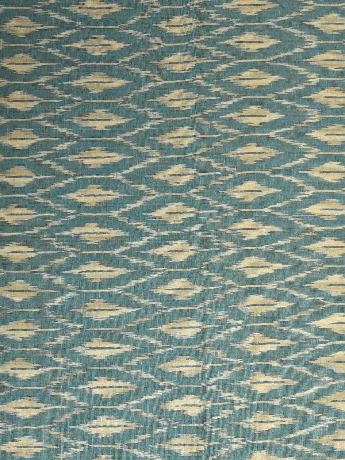 Light Blue Pochampally Ikat Cotton Handloom Blouse with Grill Design Length 1mt Width 44 Inches BL0166
