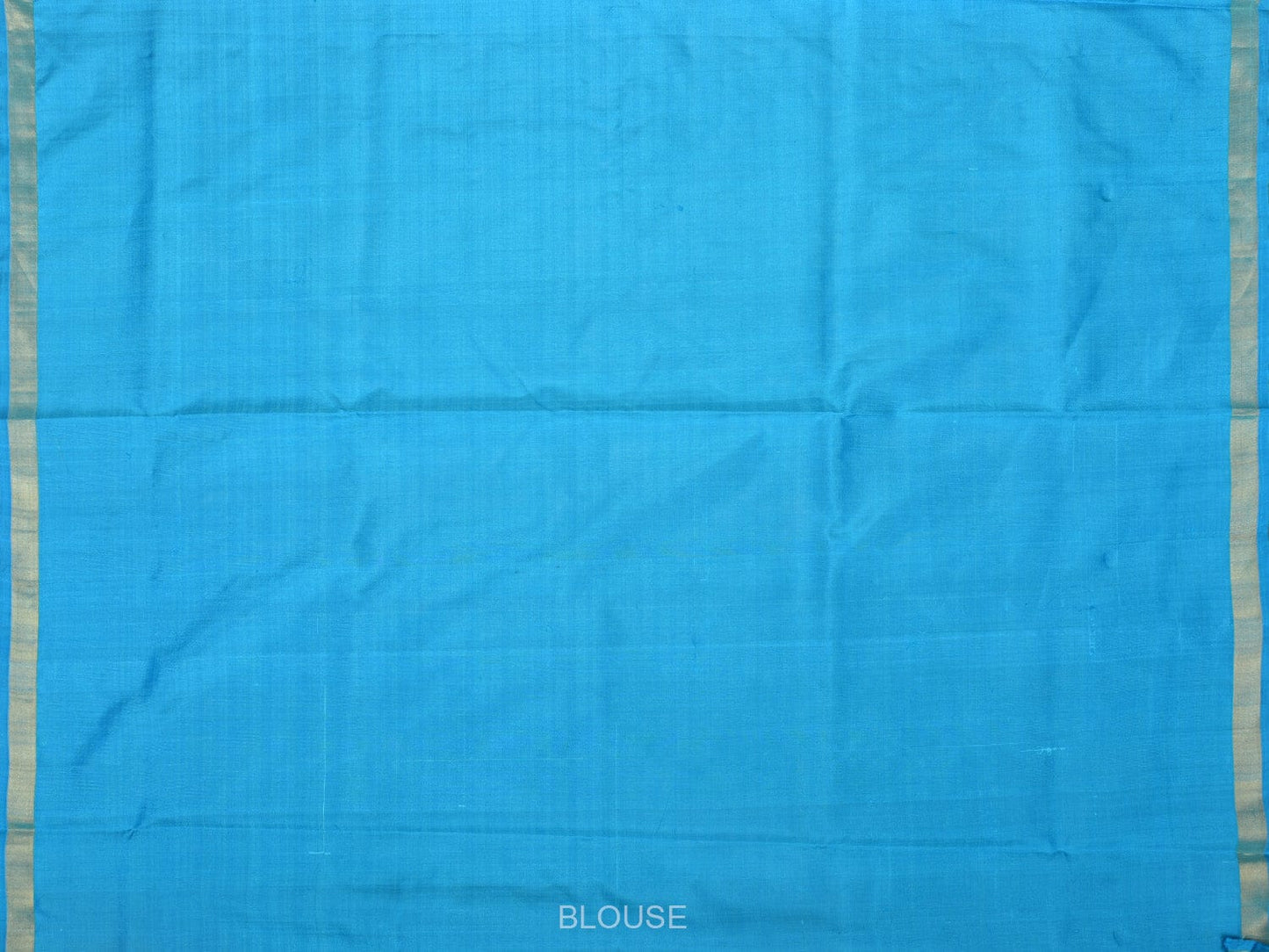Light Blue Uppada Silk Handloom Saree with One Side Peacocks Border Design u2103