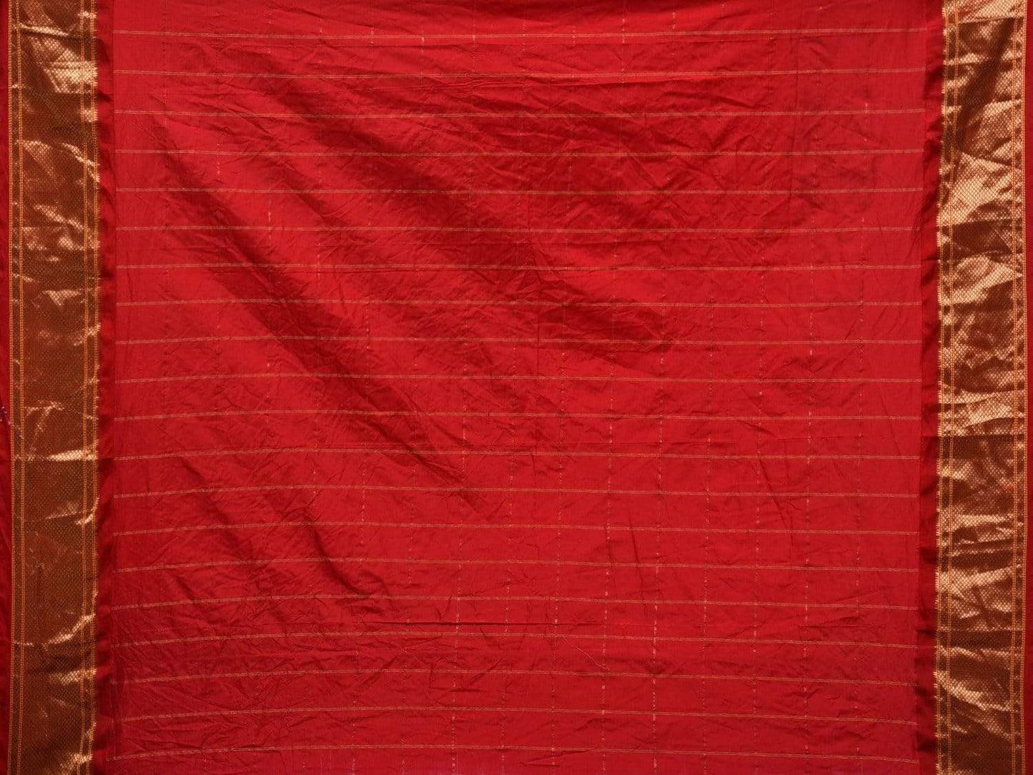 Light Brown Bandhani Paithani Silk Handloom Saree with Bird Buta Design bn0265
