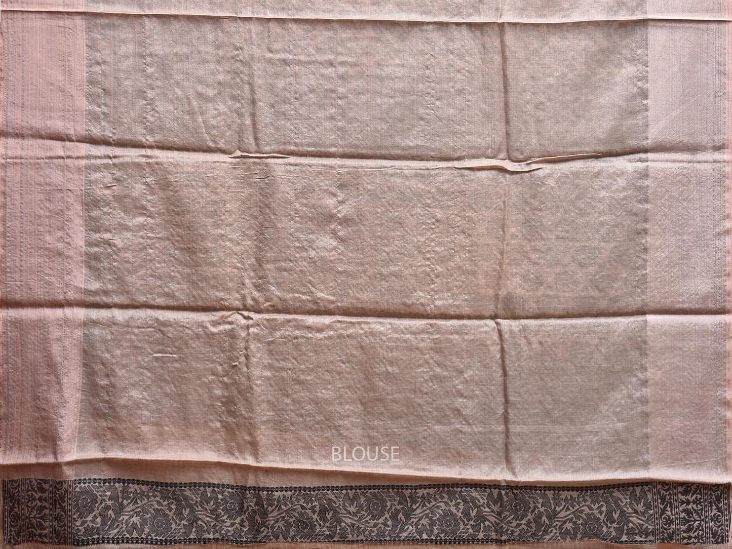Light Brown Cut Work Tussar Cotton Saree with All Over Jamdani Style Design o0577