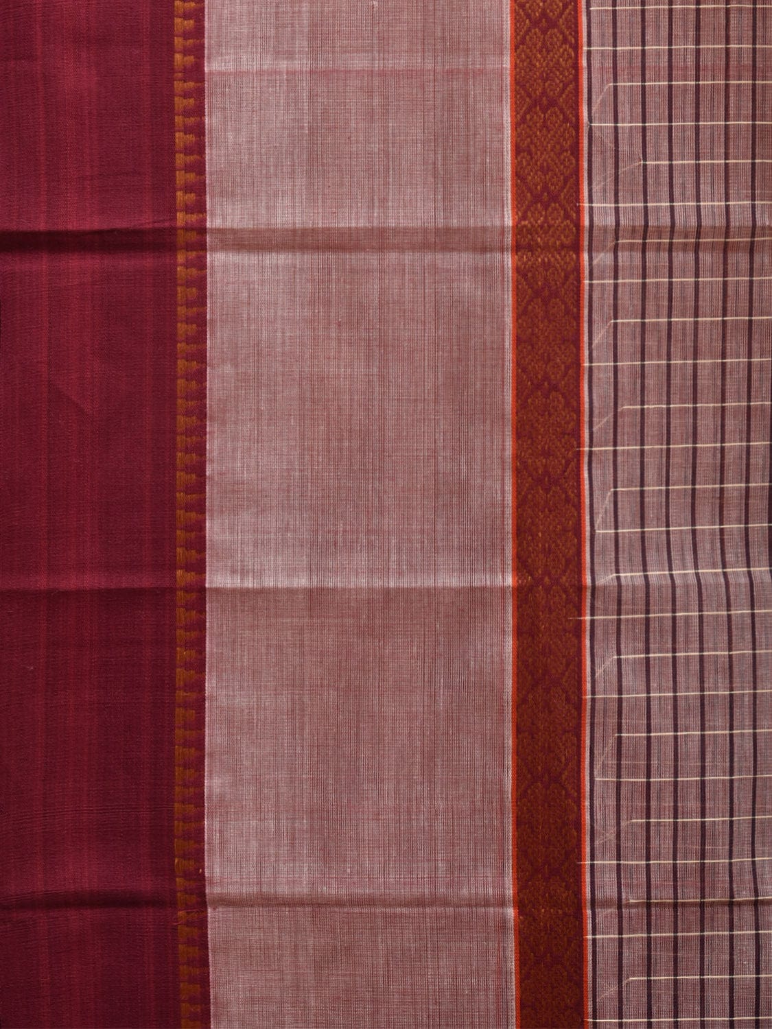 Light Brown Narayanpet Cotton Handloom Saree with Big Border Design No Blouse np0905