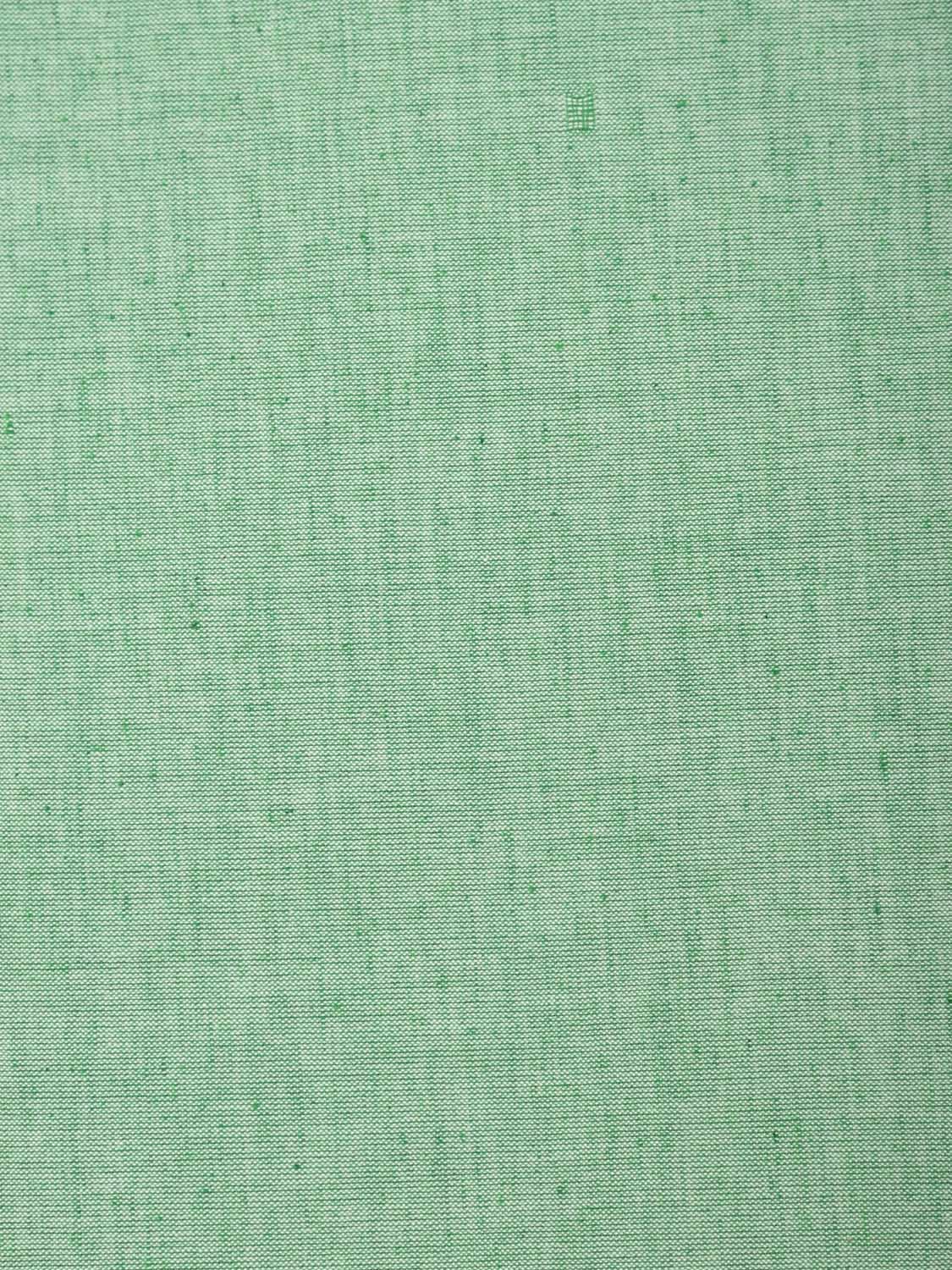 Light Green Khadi Cotton Handloom 2.5mts Plain Fabric f0176