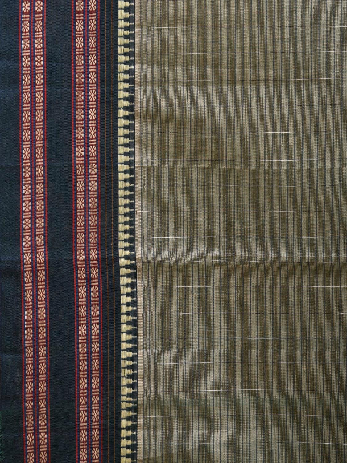 Light Green Narayanpet Cotton Handloom Saree with Checks Design No Blouse np0882
