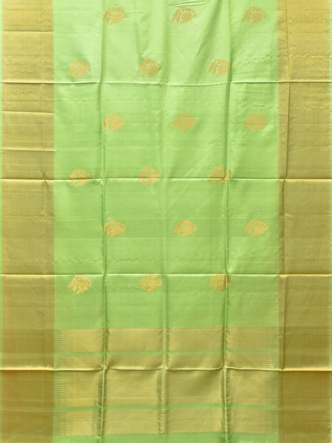 Light Green Uppada Silk Handloom Saree with Nilamabri Buta Design u2171