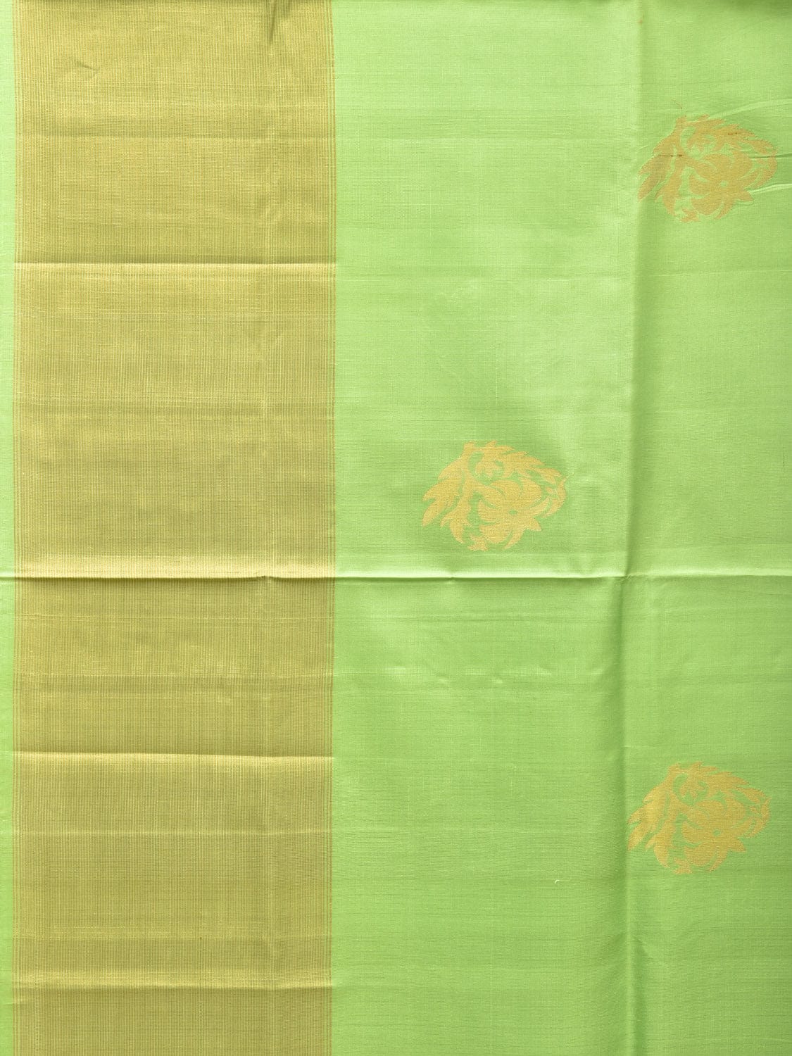 Light Green Uppada Silk Handloom Saree with Nilamabri Buta Design u2171