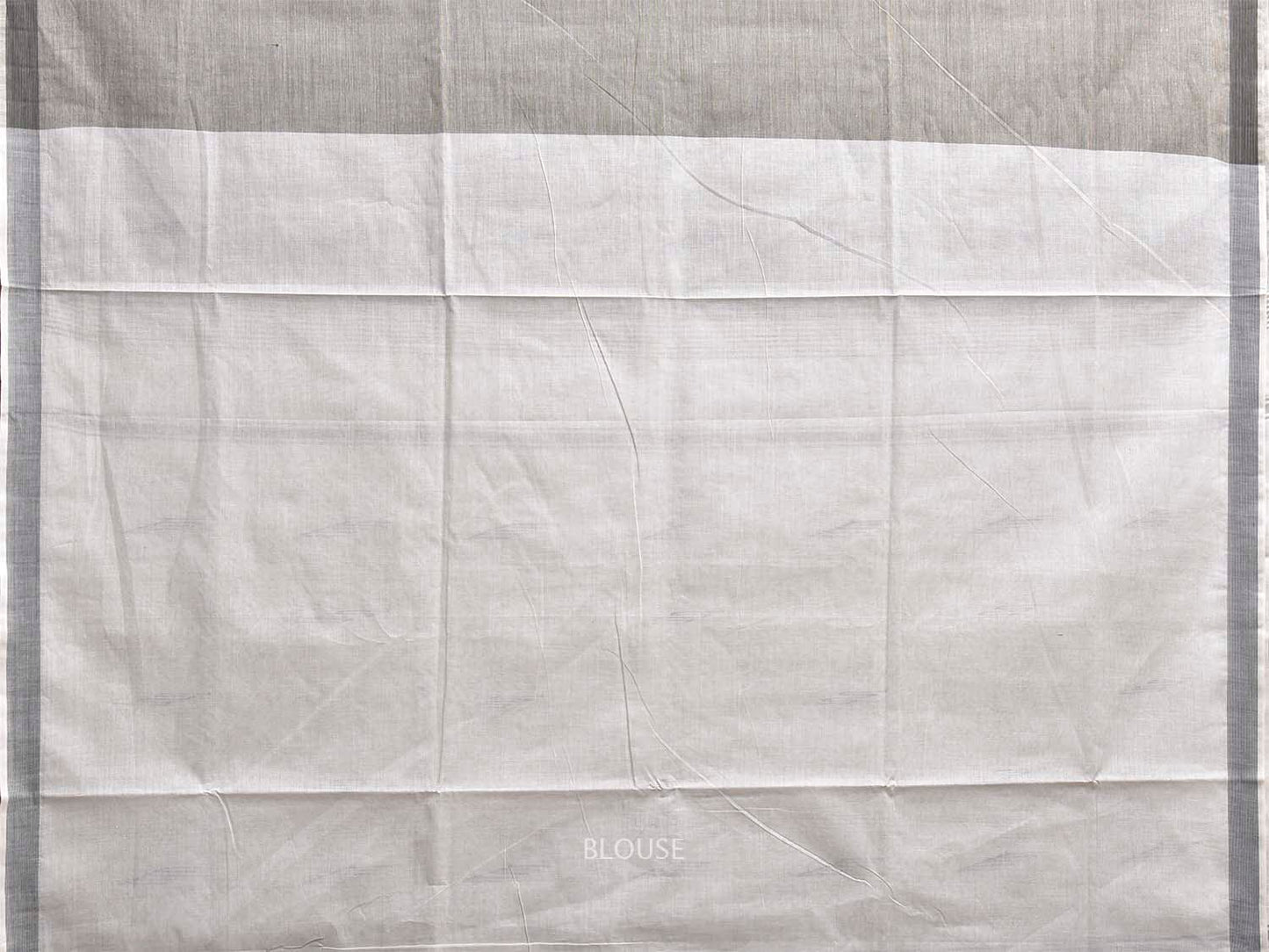 Light Grey and White Venkatagiri Cotton Saree with Pallu Buta Design v0120