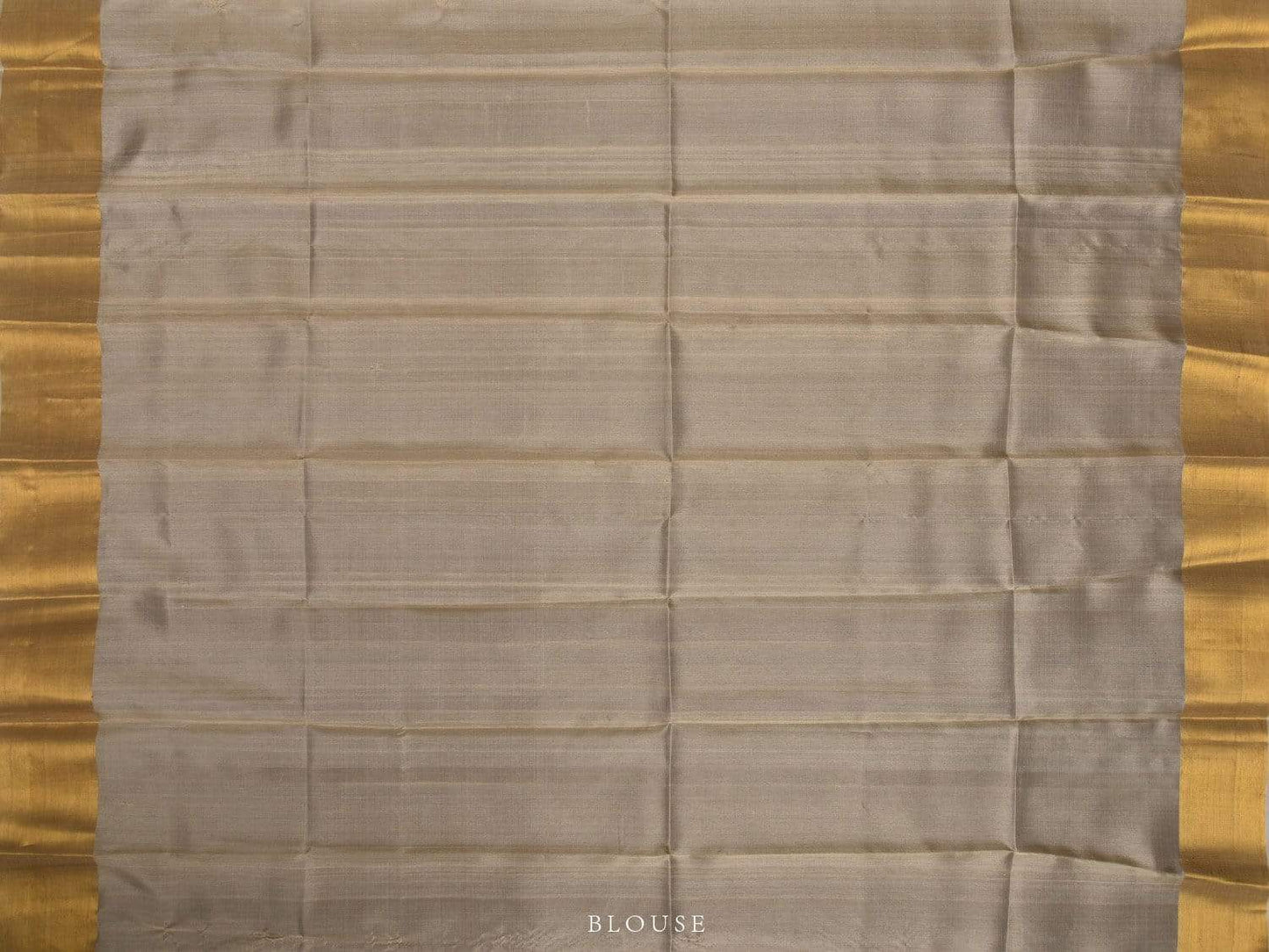 Light Grey Uppada Silk Handloom Saree with Parrots Pallu Design u1734