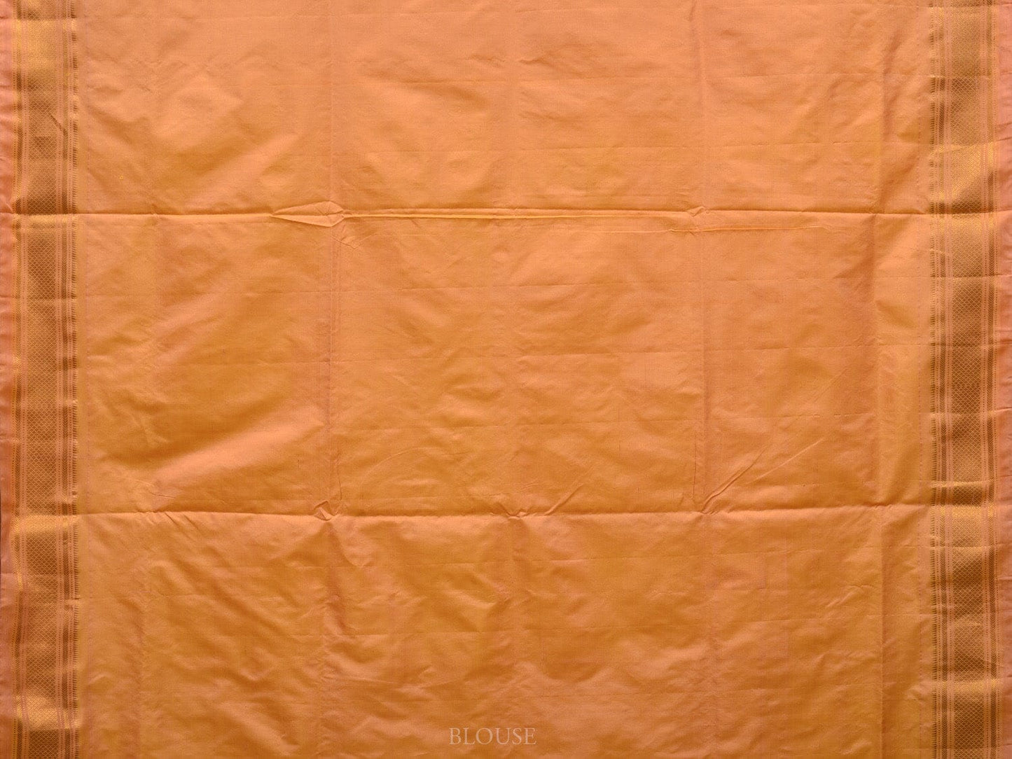 Light Orange Paithani Silk Handloom Saree with Parrots Pallu Design p0464