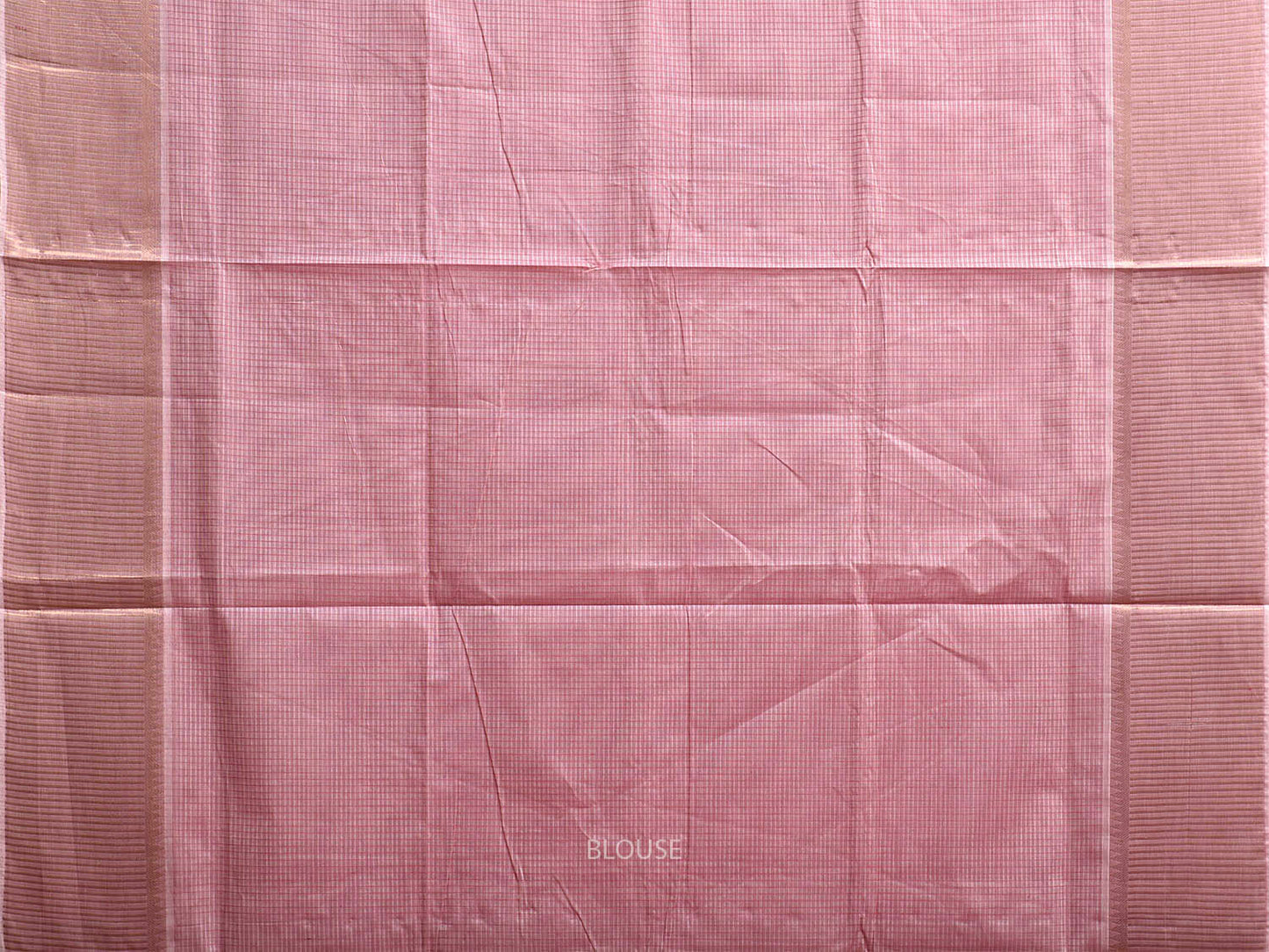 Light Pink Venkatagiri Cotton Saree with Strips and Mango Pallu Design v0126