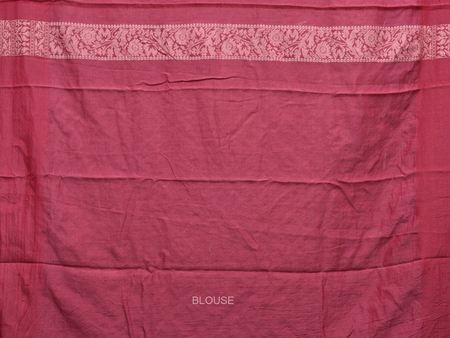 Magenta Cut Work Cotton Handloom Saree with All Over Jamdani Style Design o0390