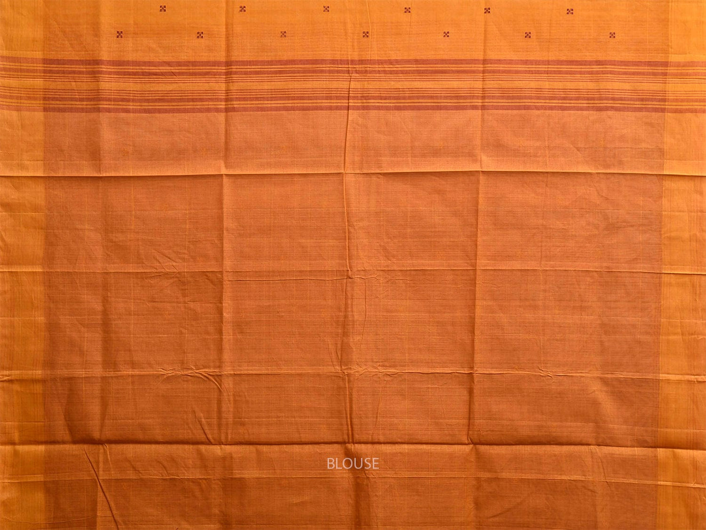 Maroon and Orange Venkatagiri Cotton Saree with Strips Design v0129