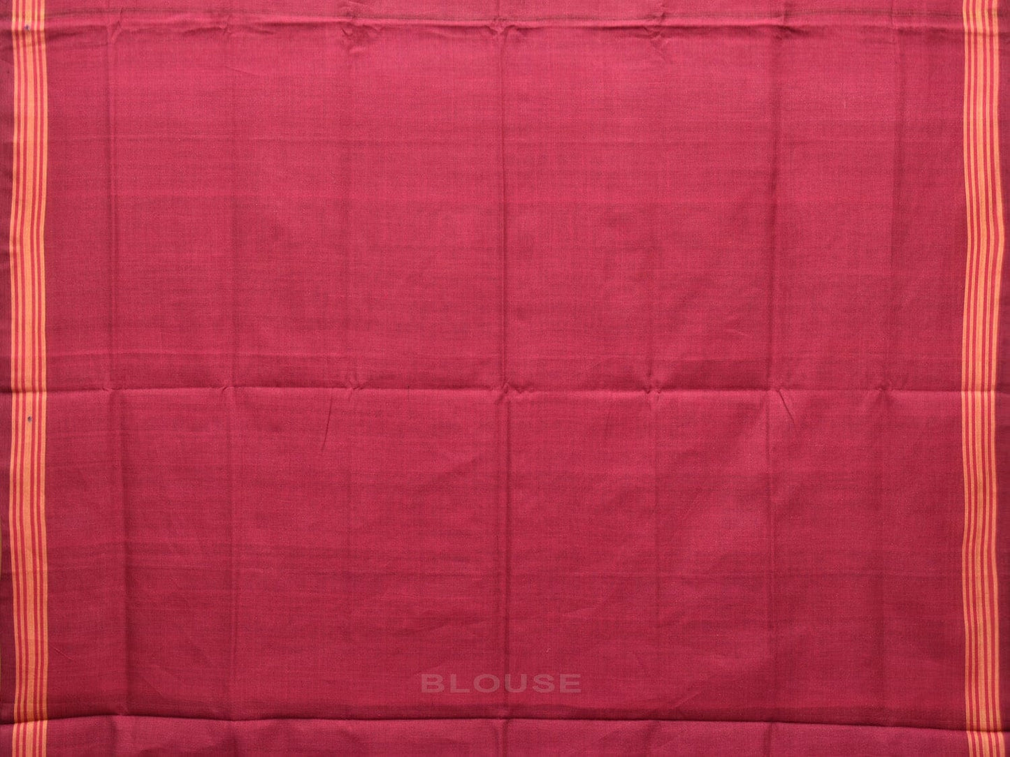 Maroon Ikat Cotton Handloom Saree with Parrot and Elephant Design i0779