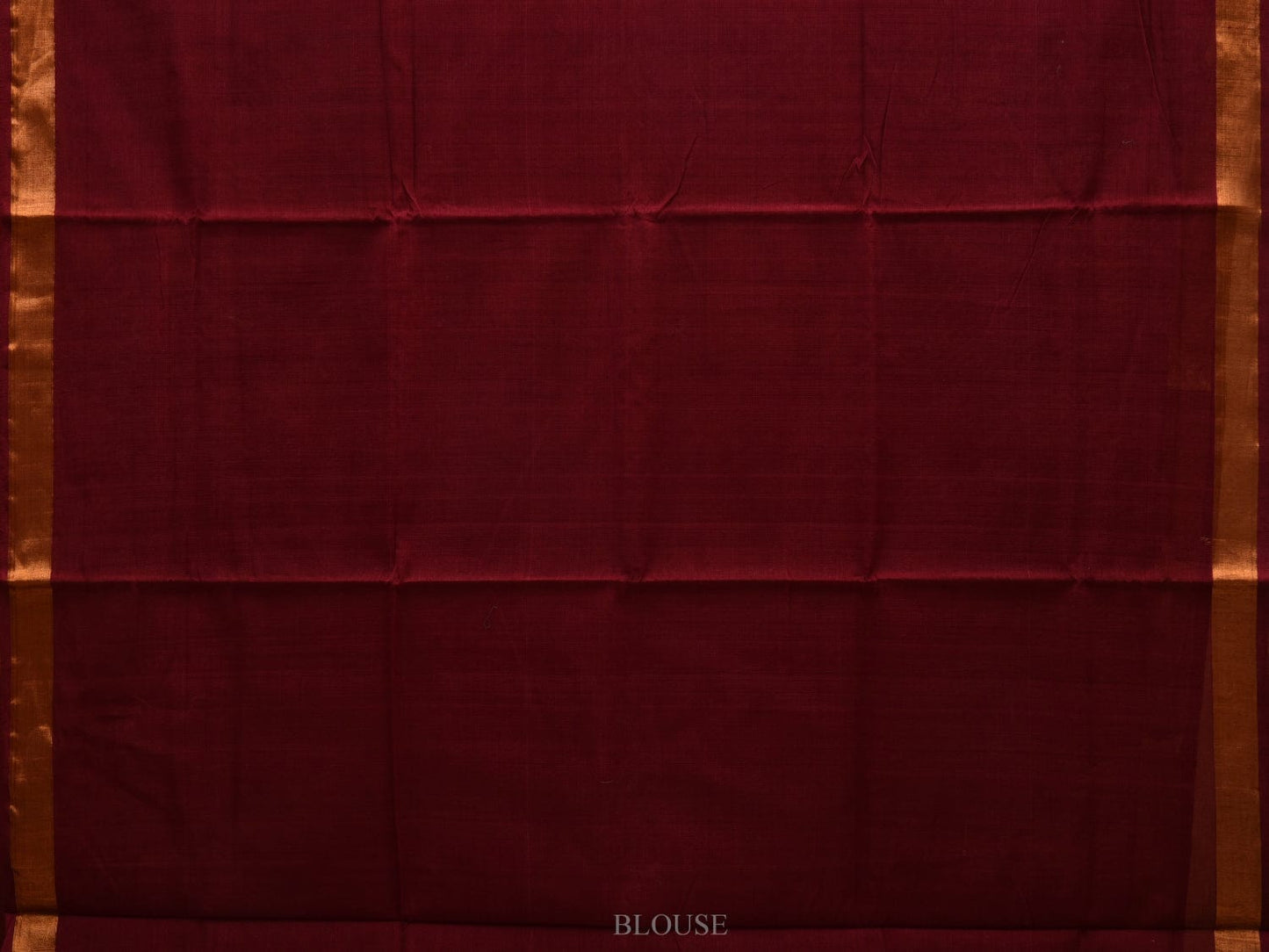 Maroon Khadi Cotton Handloom Saree with Pallu Design kh0547