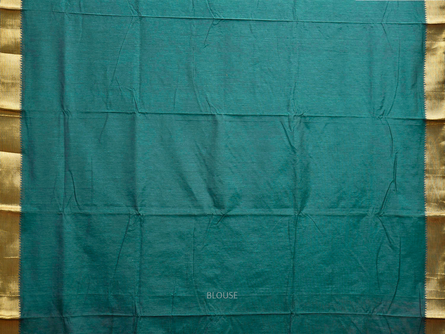 Green Mangalgiri Cotton Viscose Plain Saree with Strips Pallu Design mn0129