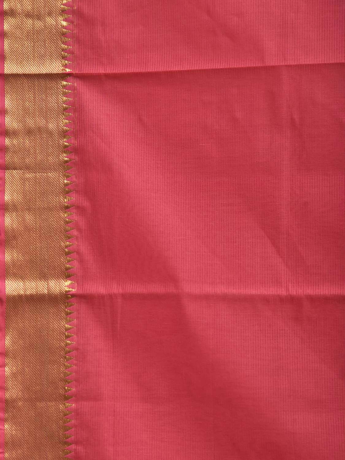 Baby Pink Mangalgiri Cotton Handloom Saree with Strips Design No Blouse mn0147