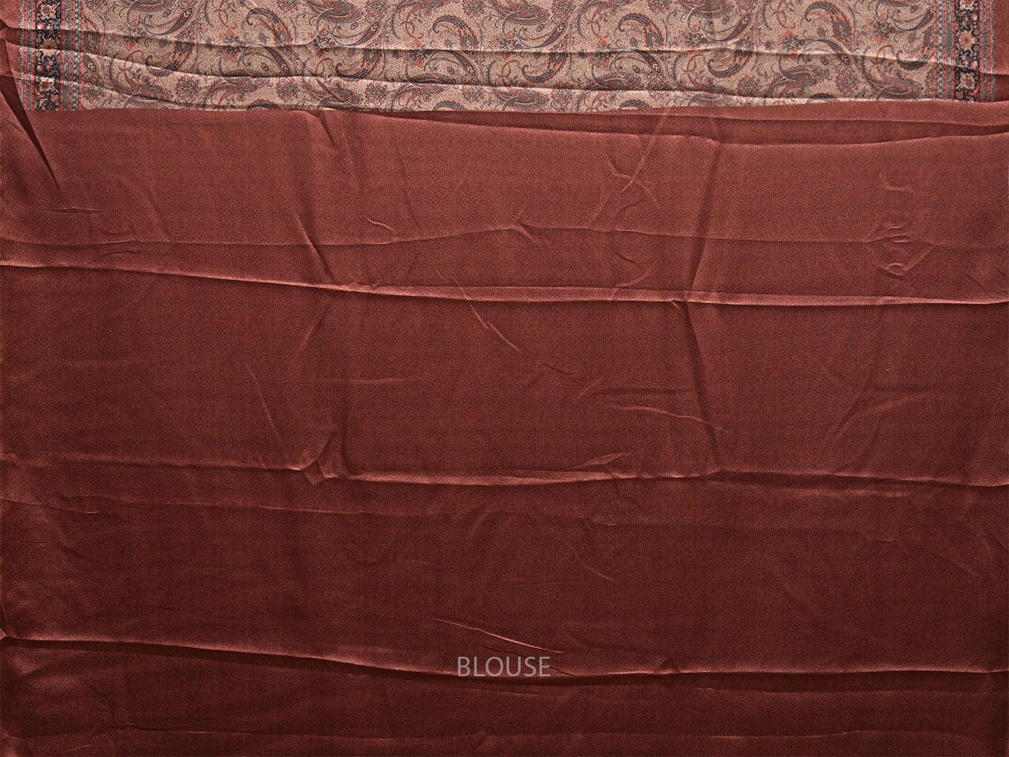 Multicolor Pashmina Print Viscose Twill Saree with Pasley Design o0559