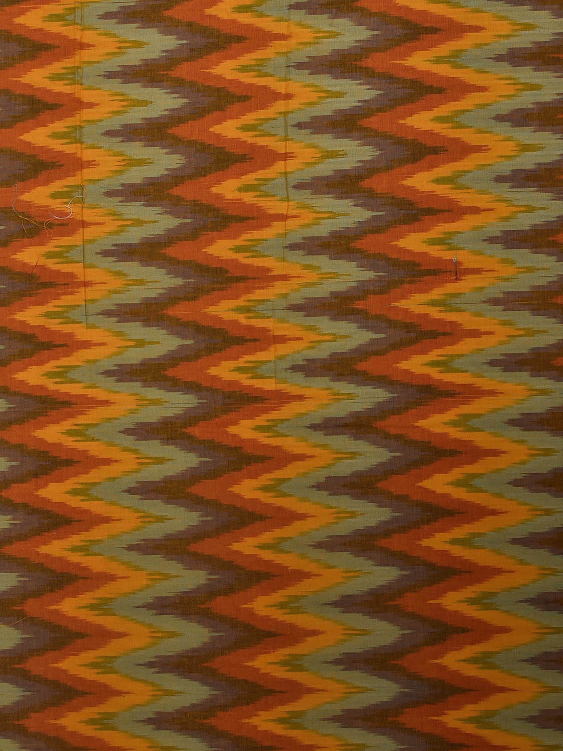 Multicolor Pochampally Ikat Cotton Handloom Blouse with Zig-Zag Design Length 1mt Width 44 Inches BL0165