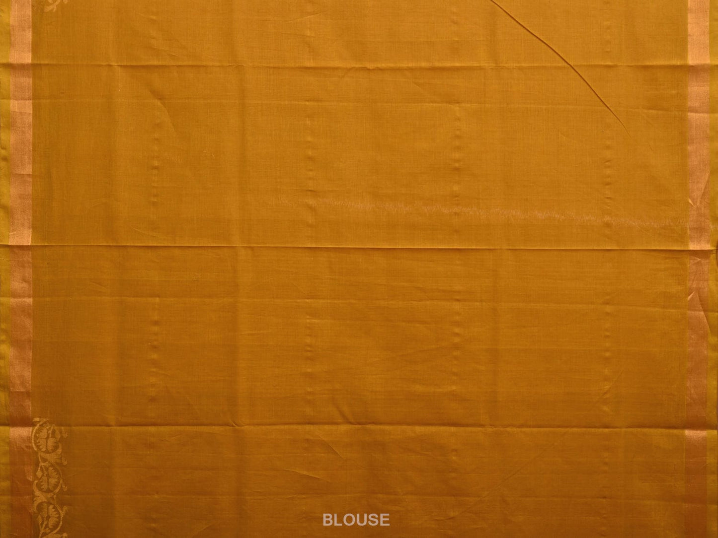 Mustard Uppada Cotton Handloom Saree with Border Design u2219