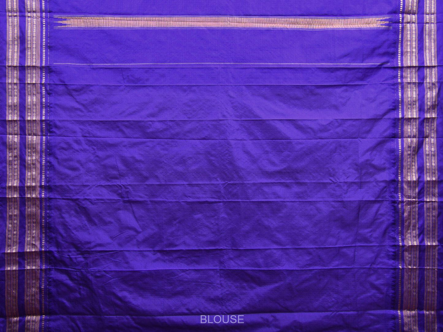 Peach and Blue Narayanpet Silk Handloom Saree with Checks Design np0956