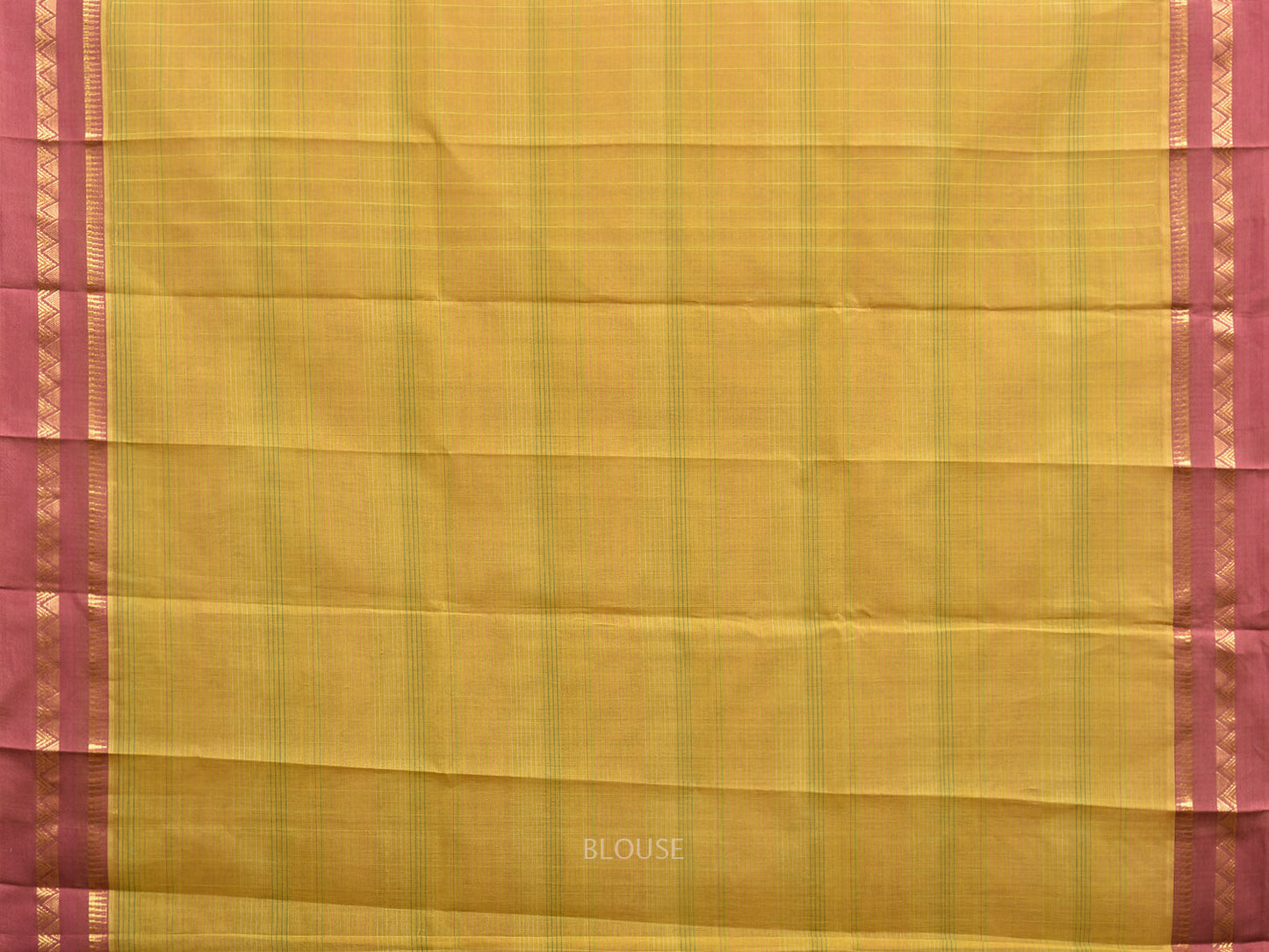 Mustard and Burgundy Narayanpet Cotton Handloom Saree with Strips Design No Blouse np1085