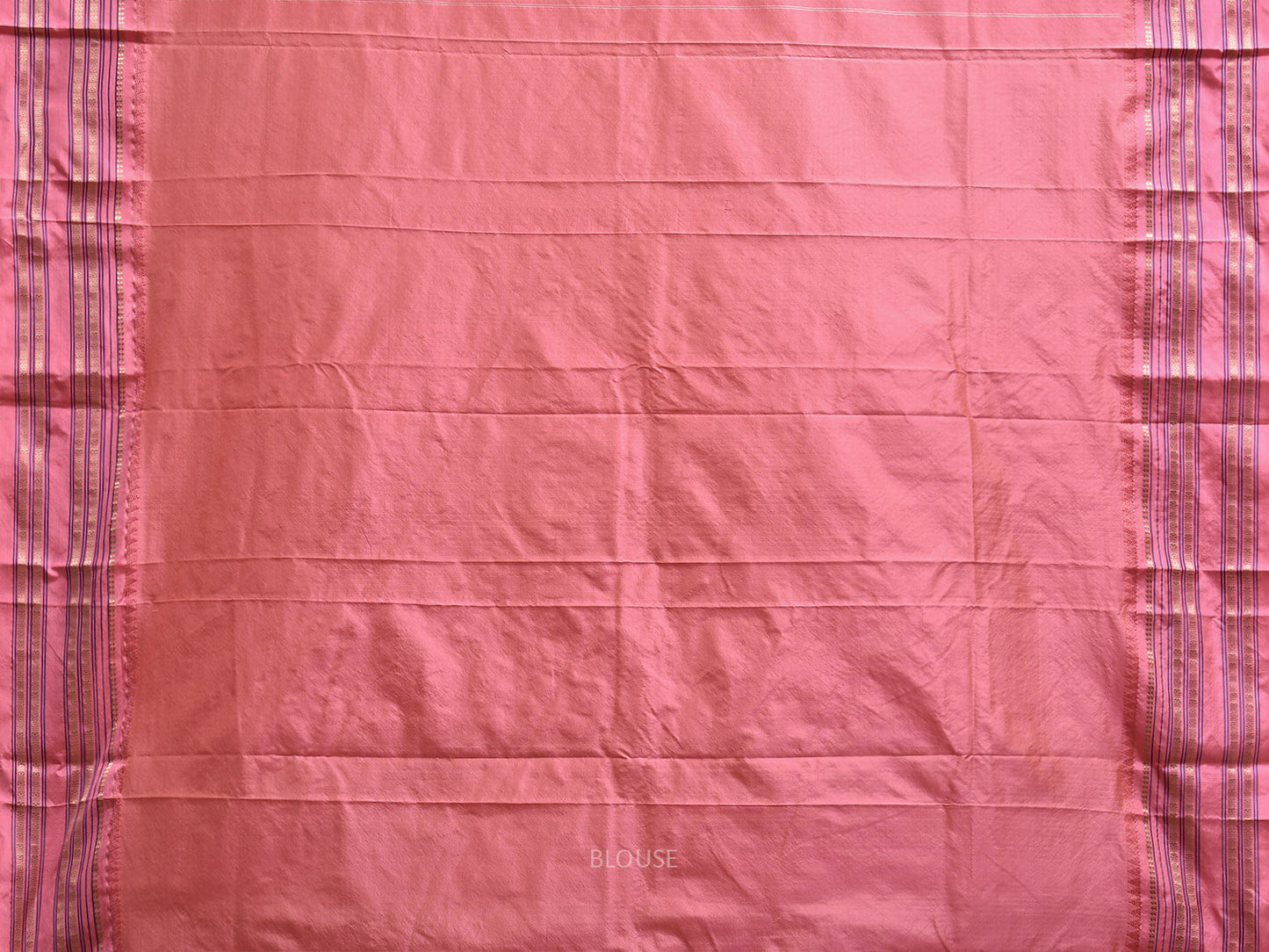White and Peach Narayanpet Silk Saree with Checks Design np1224