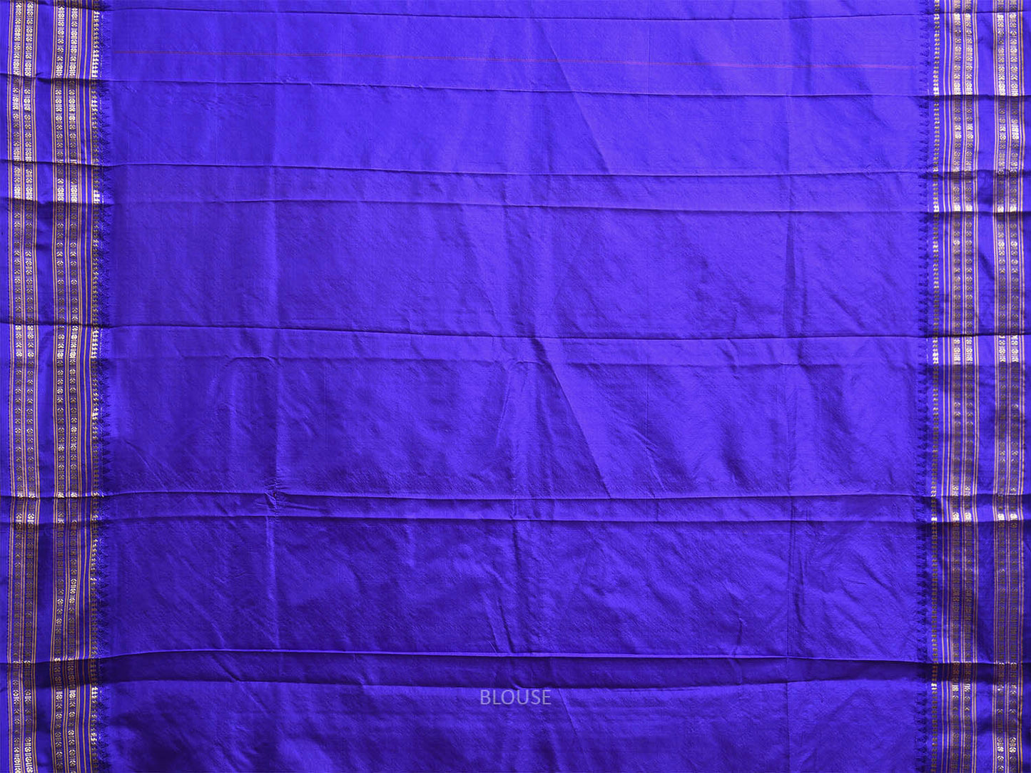 Pink and Blue Narayanpet Silk Saree with Checks Design np1227