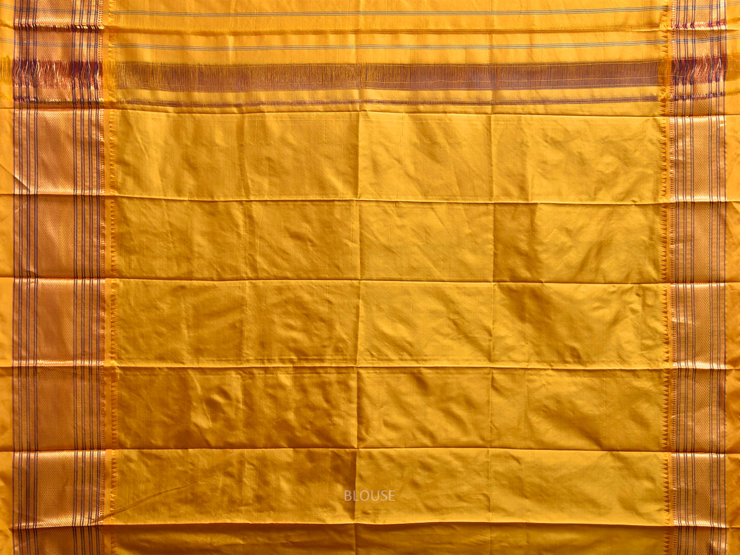 Purple and Yellow Narayanpet Silk Saree with Strips Design np1243