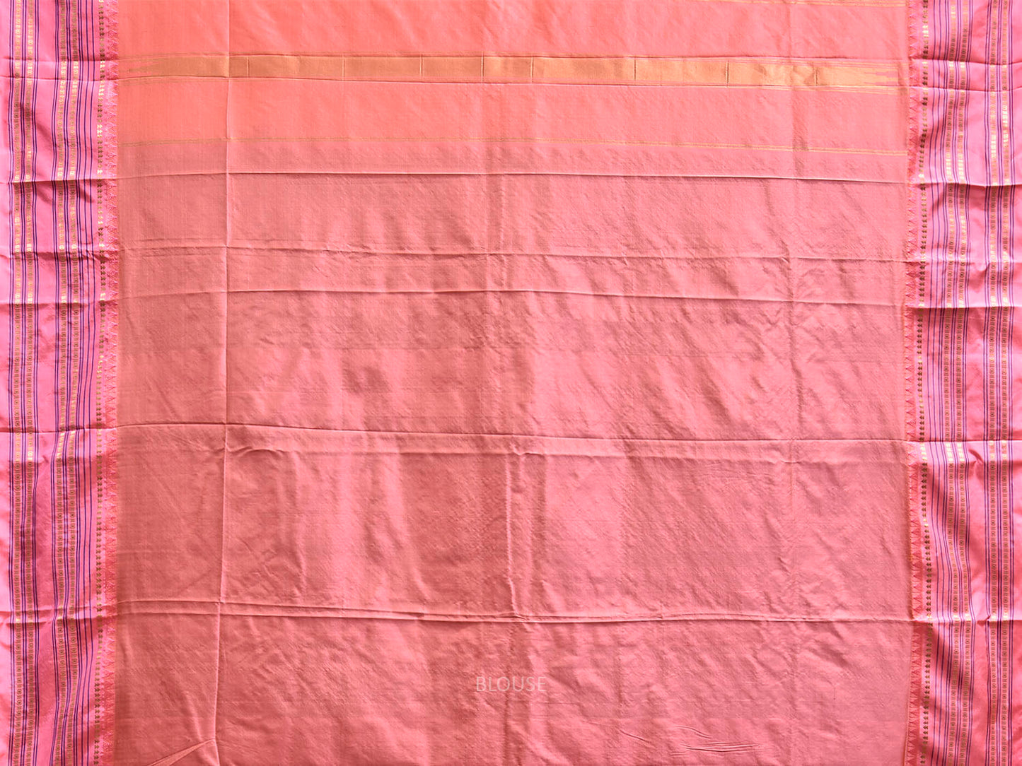 Navy and Baby Pink Narayanpet Silk Saree with Checks and Contrast Pallu Design np1326