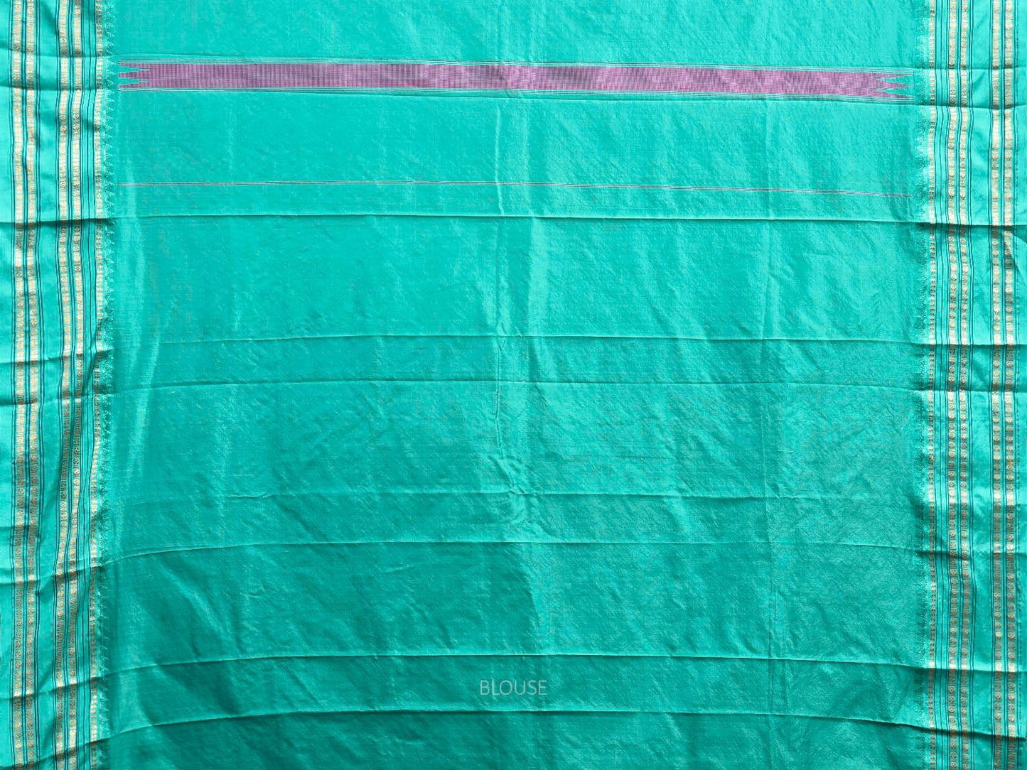 Purple and Turquoise Narayanpet Silk Saree with Checks Design np1345