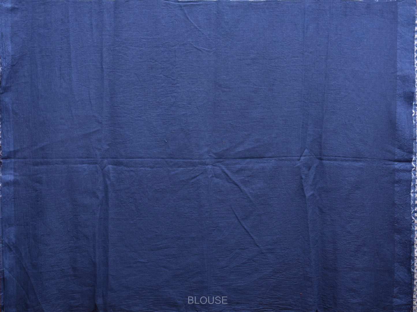 Blue Shibori Cotton Handloom Saree with Floral Body and Grill Pallu Design o0475