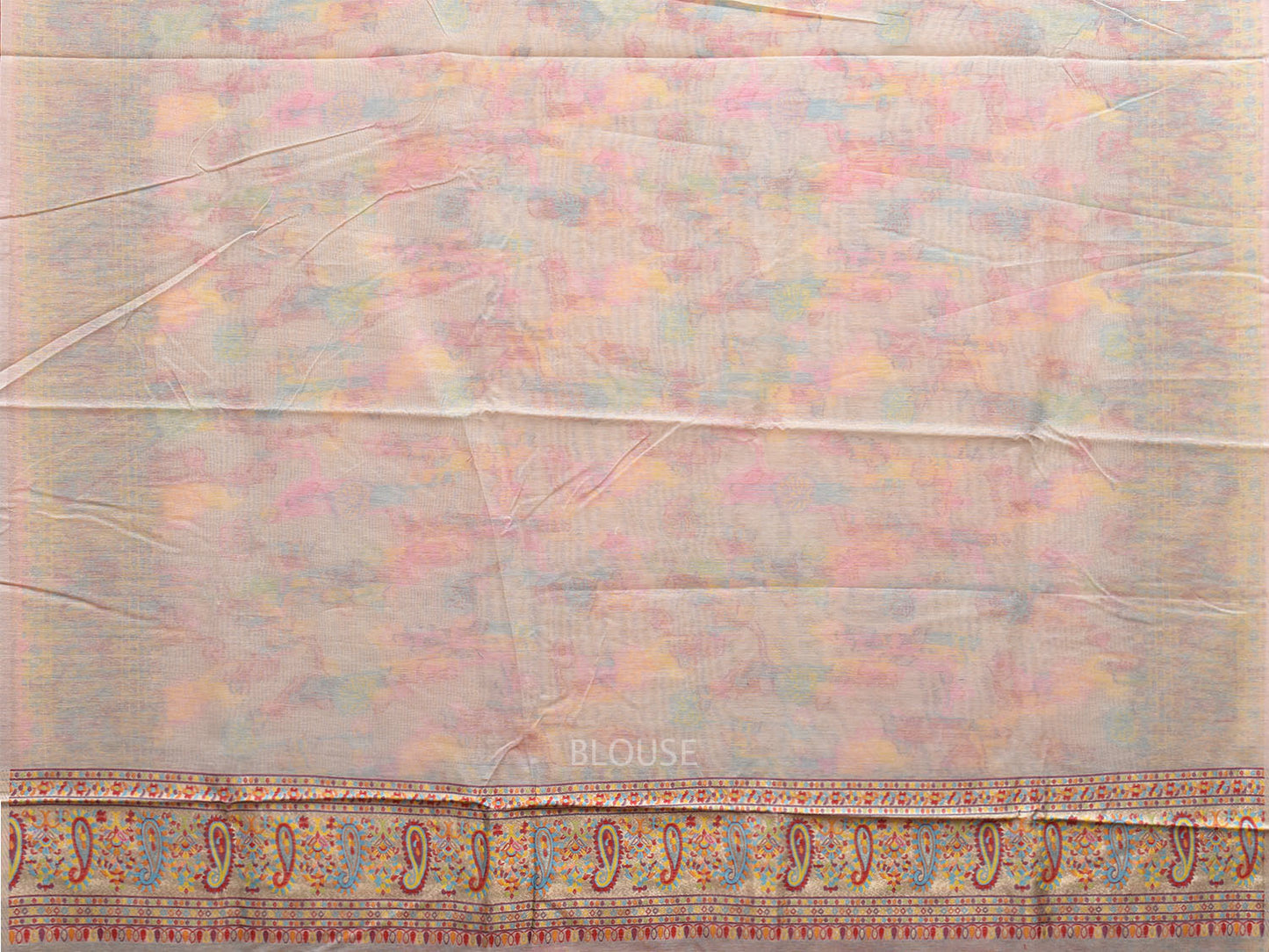 White Jacquard Cut Work Kashmiri Pashmina Design on Soft Modal Silk o0594
