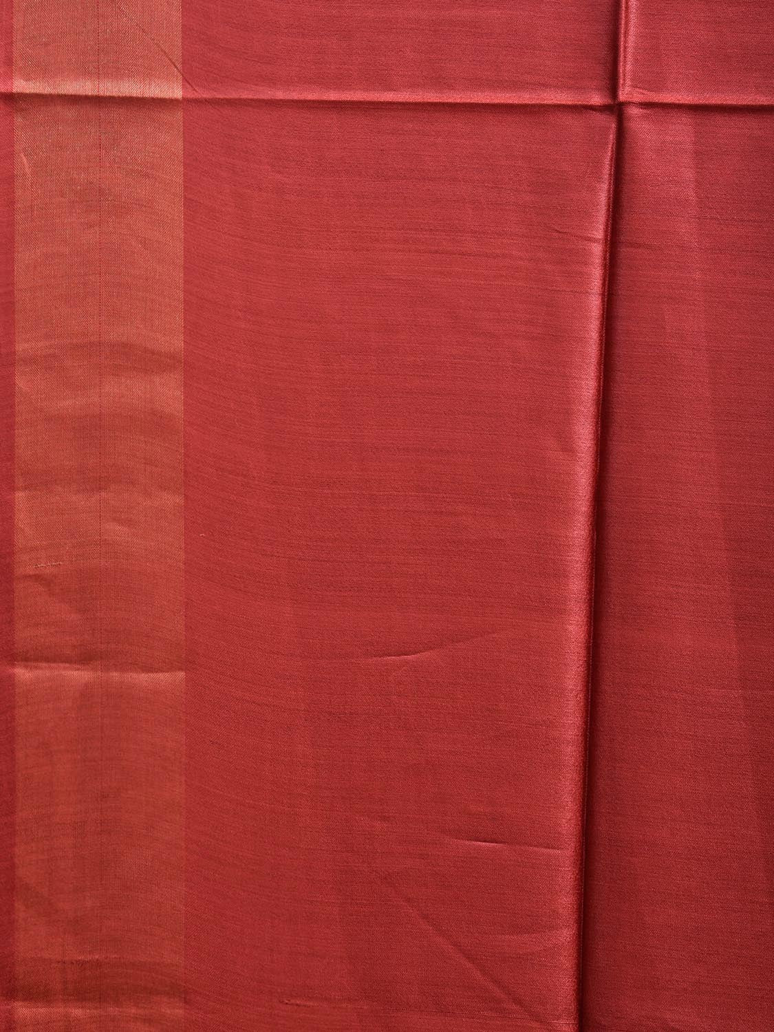 Rust Tussar Saree with Tussar Ghicha Pallu Design o0626