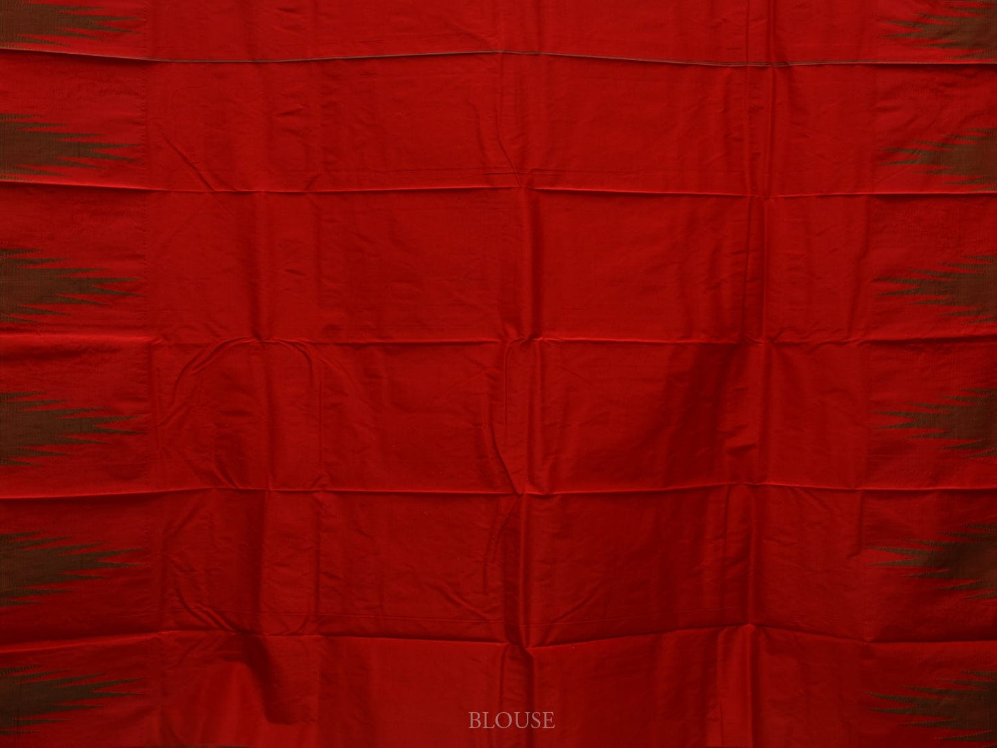 Olive Kanchipuram Silk Handloom Saree with Big Temple Border Design k0519