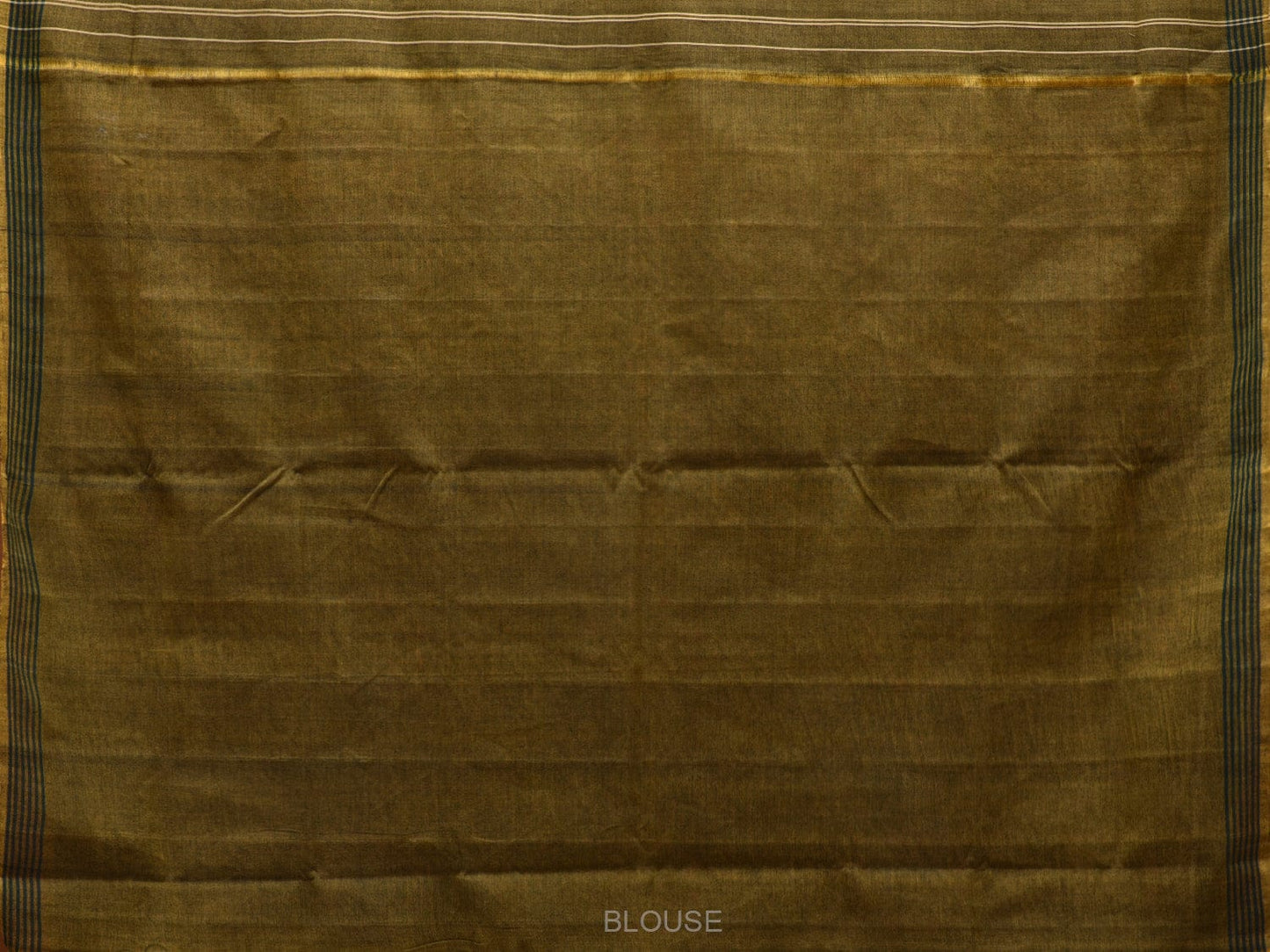 Olive Pochampally Ikat Cotton Handloom Saree with All Over Design i0710