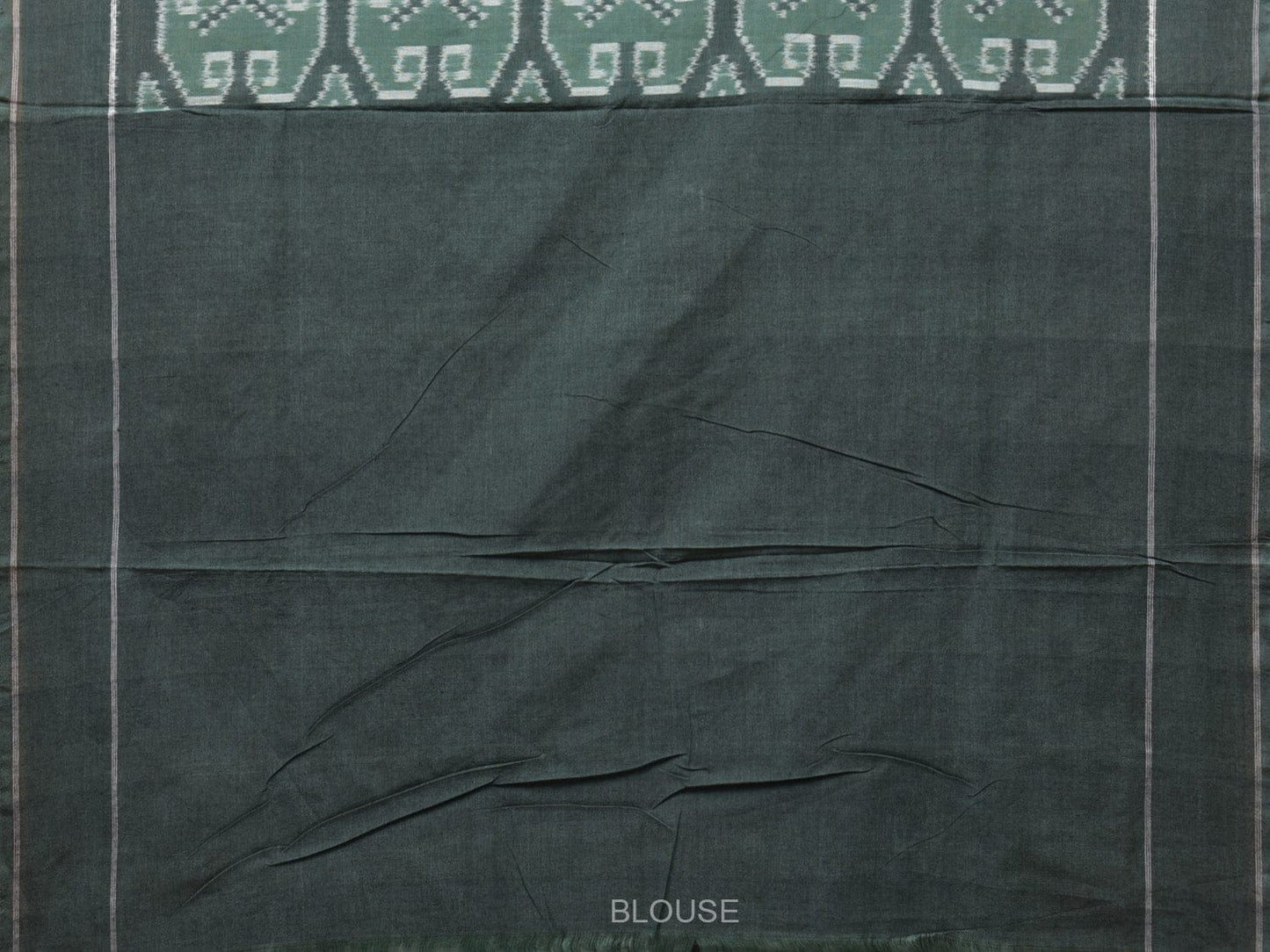 Olive Pochampally Ikat Cotton Handloom Saree with All Over Design i0787