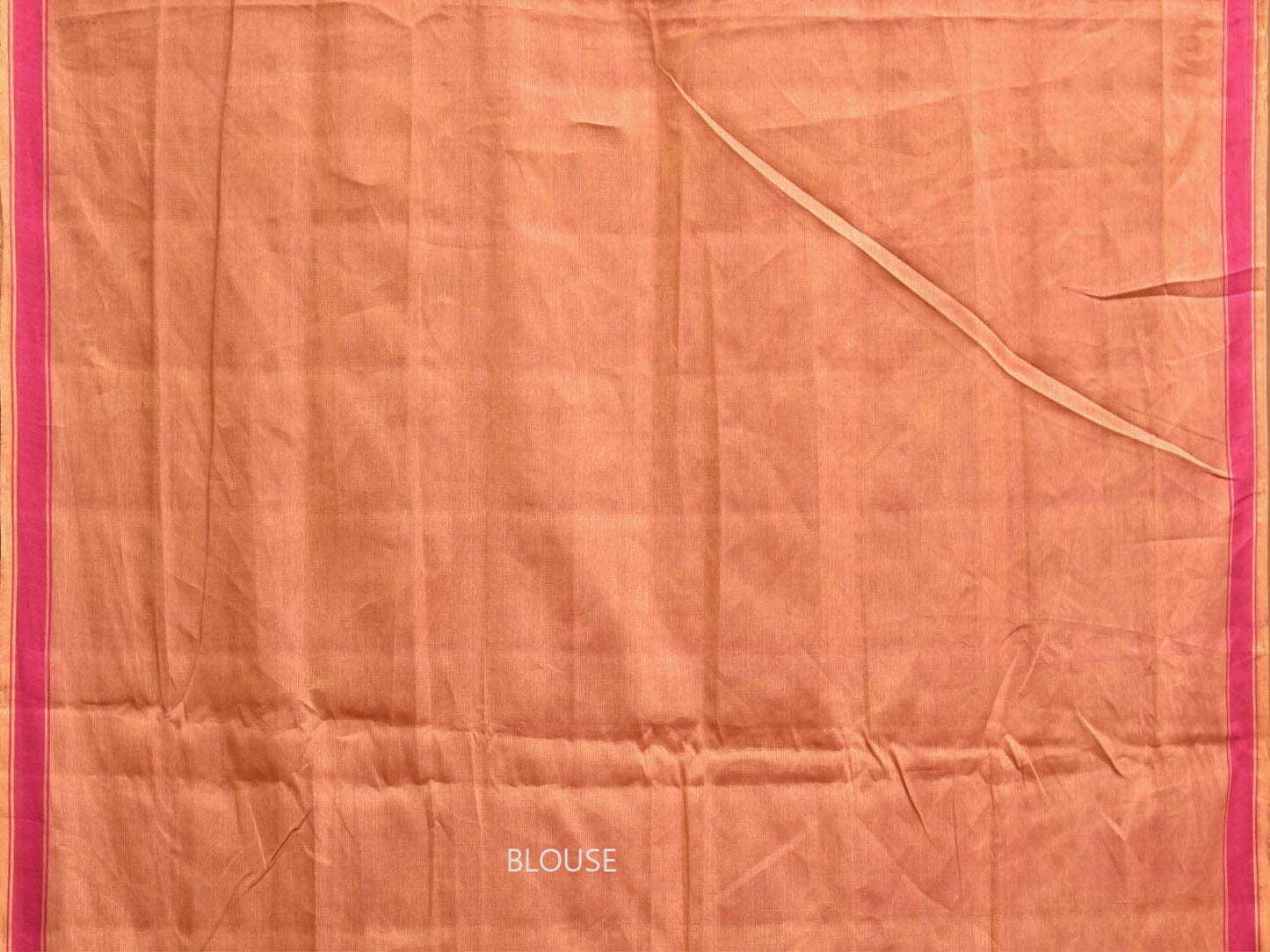 Orange Ikat Cotton Saree with All Over and Border Design i0916