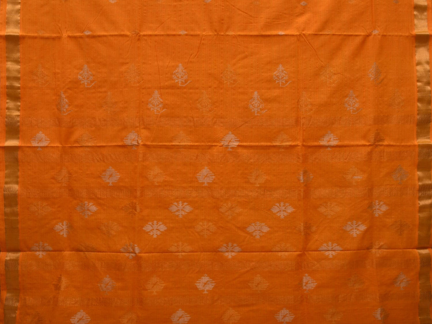Orange Uppada Cotton Handloom Saree with Assorted Buta Pallu Design u1941
