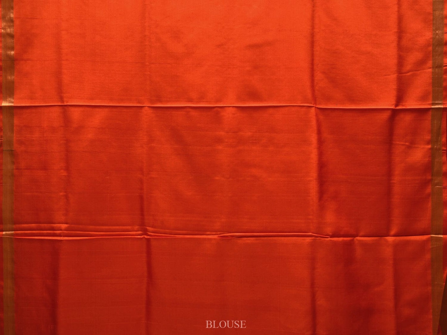 Orange Uppada Silk Handloom Saree with All Over and Border Design u1139